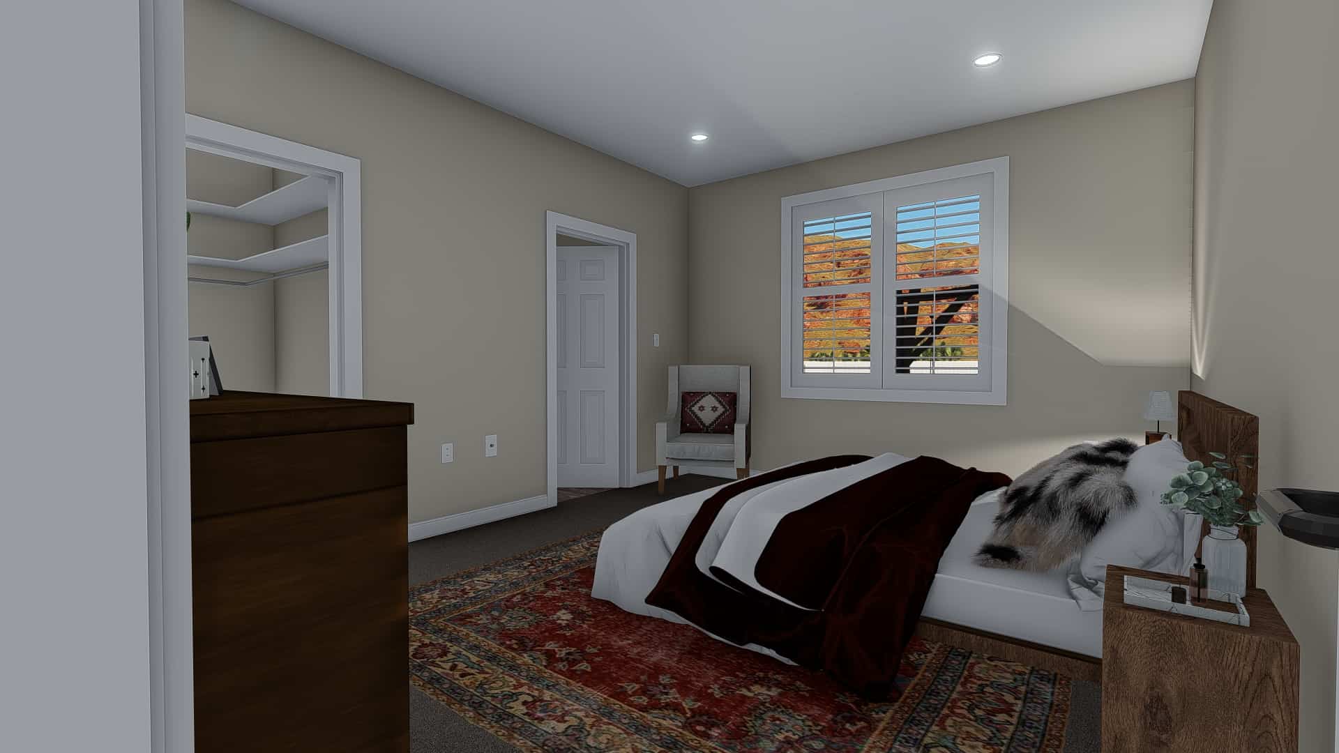 Master Bedroom of this 3-Bedroom, 1699 Sq Ft Plan - 187-1173