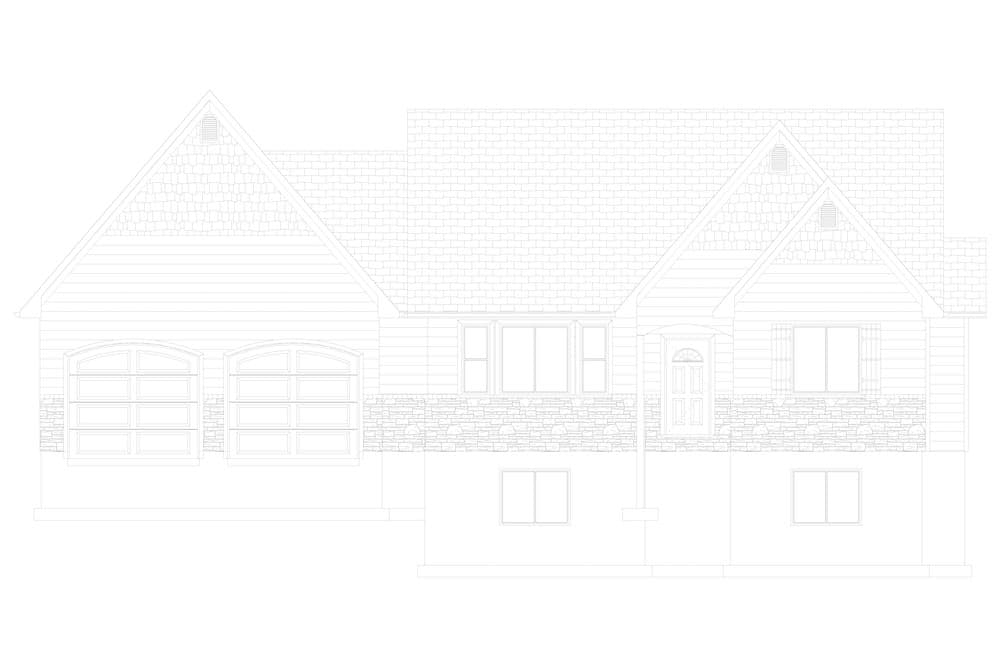 Home Plan Front Elevation of this 2-Bedroom,1641 Sq Ft Plan -187-1174