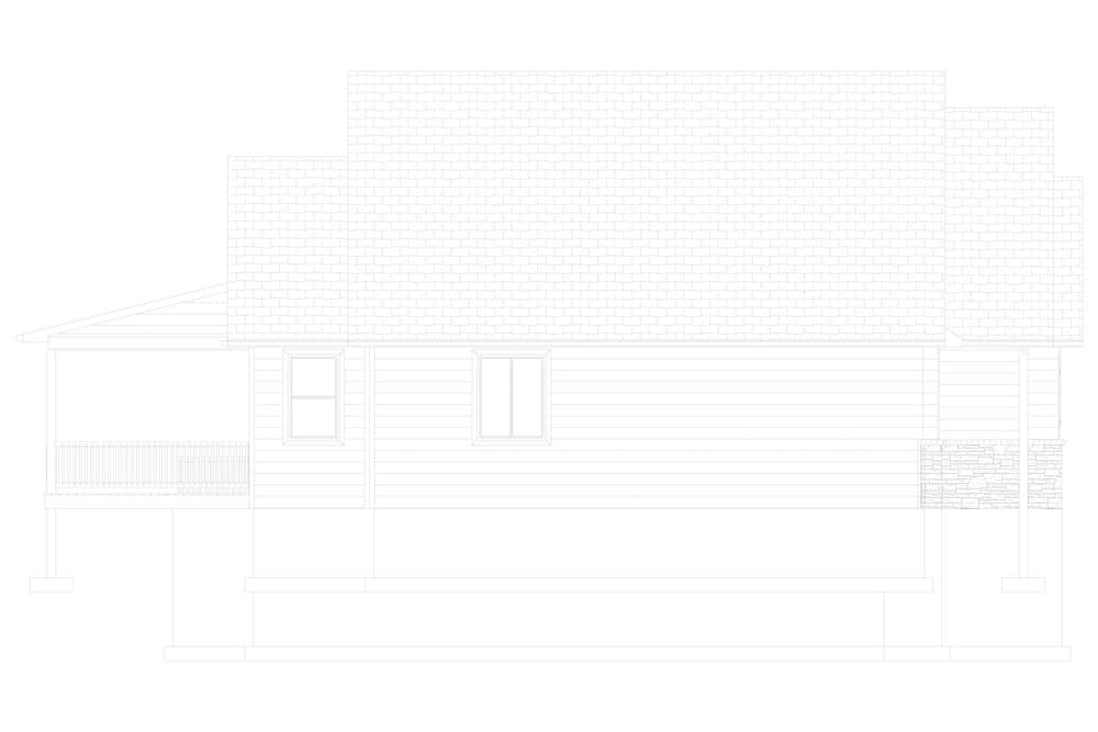 Home Plan Left Elevation of this 2-Bedroom,1641 Sq Ft Plan -187-1174