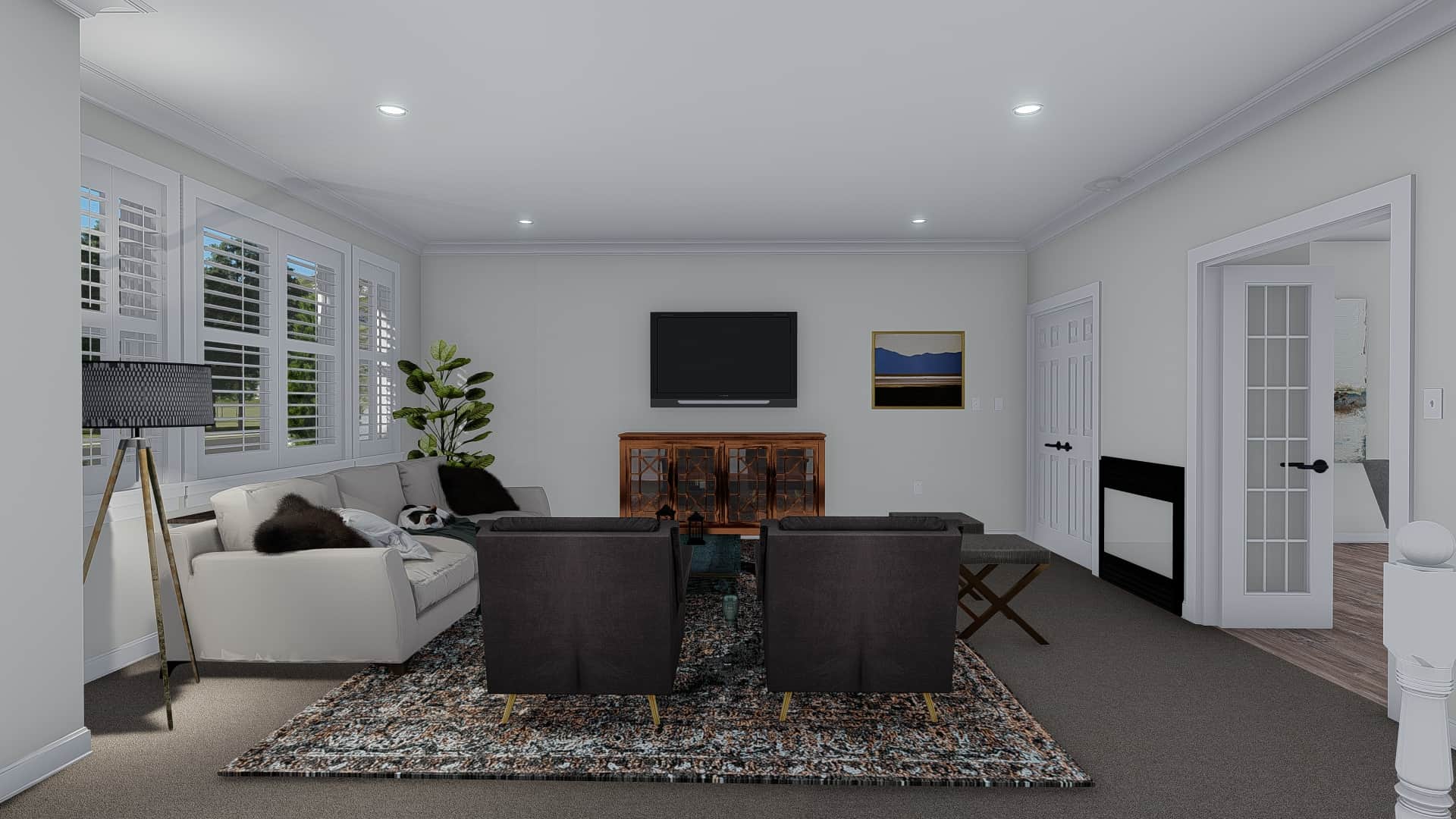 Family Room of this 2-Bedroom, 1641 Sq Ft Plan - 187-1174