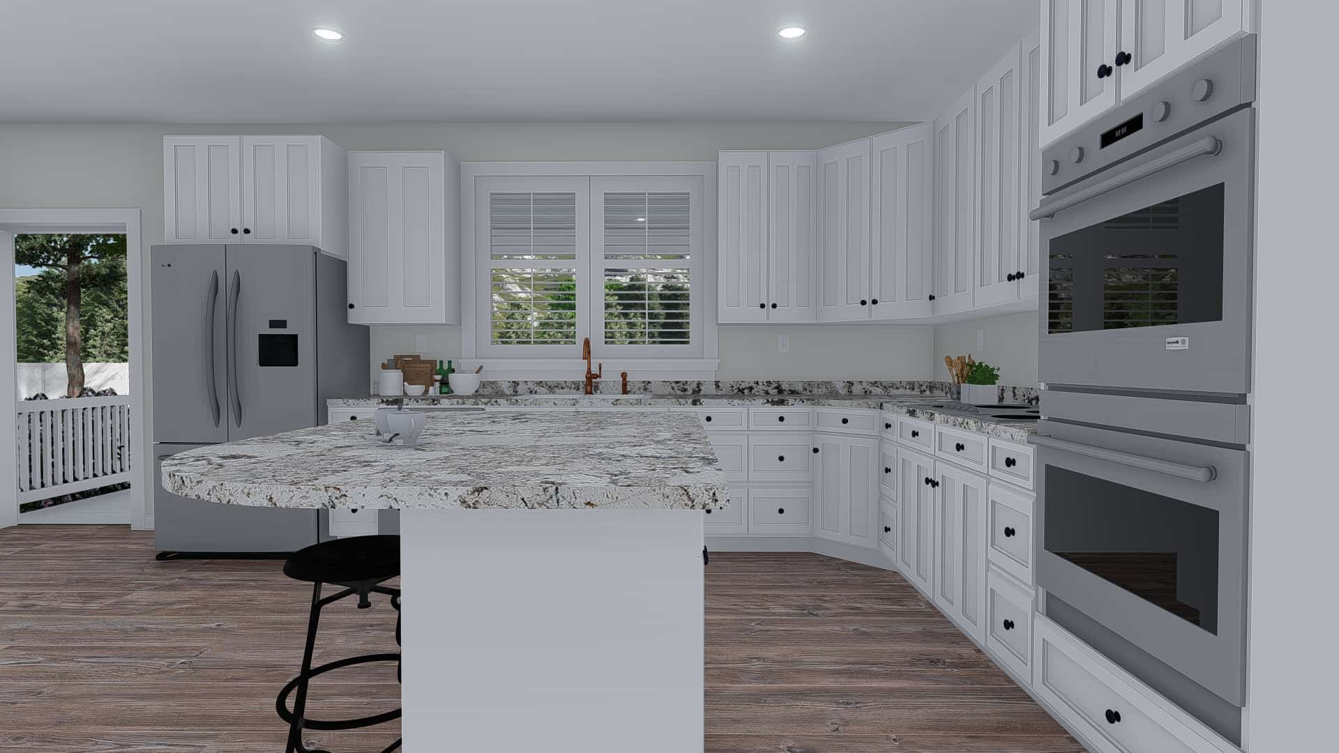 Kitchen of this 2-Bedroom, 1641 Sq Ft Plan - 187-1174