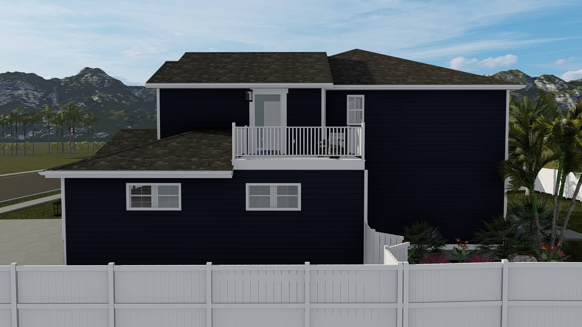Rear View of this 4-Bedroom,2313 Sq Ft Plan -187-1175