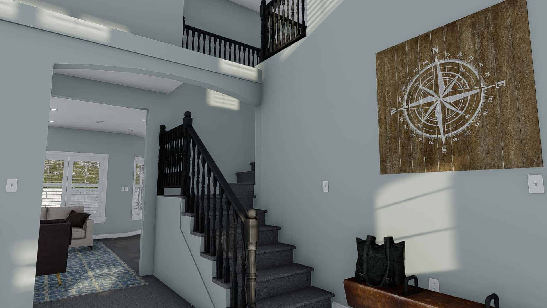 Entry Hall: Staircase of this 4-Bedroom,2313 Sq Ft Plan -187-1175