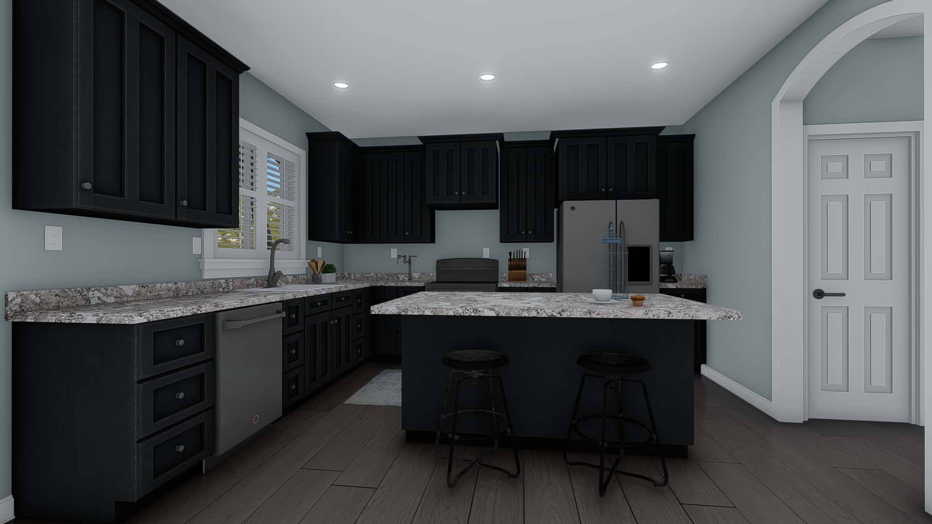 Kitchen: Kitchen Island of this 4-Bedroom,2313 Sq Ft Plan -187-1175