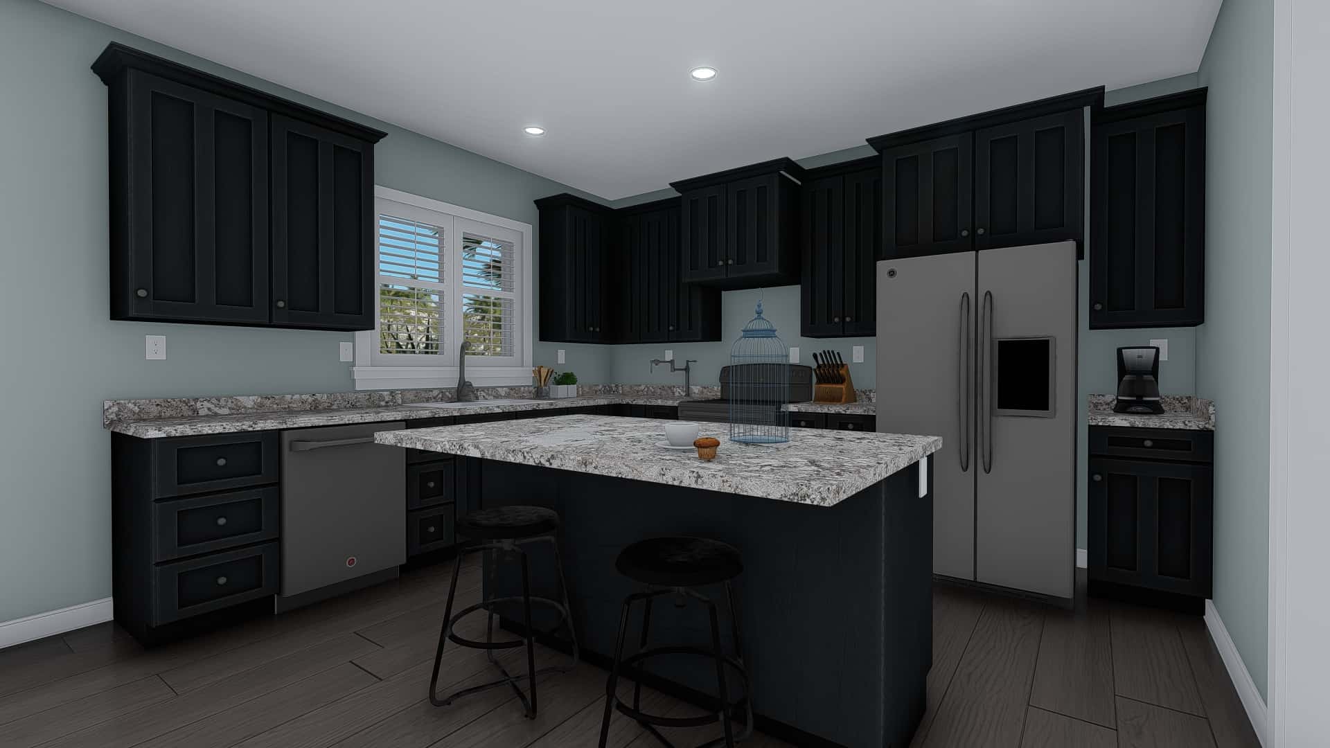 Kitchen: Kitchen Island of this 4-Bedroom,2313 Sq Ft Plan -187-1175