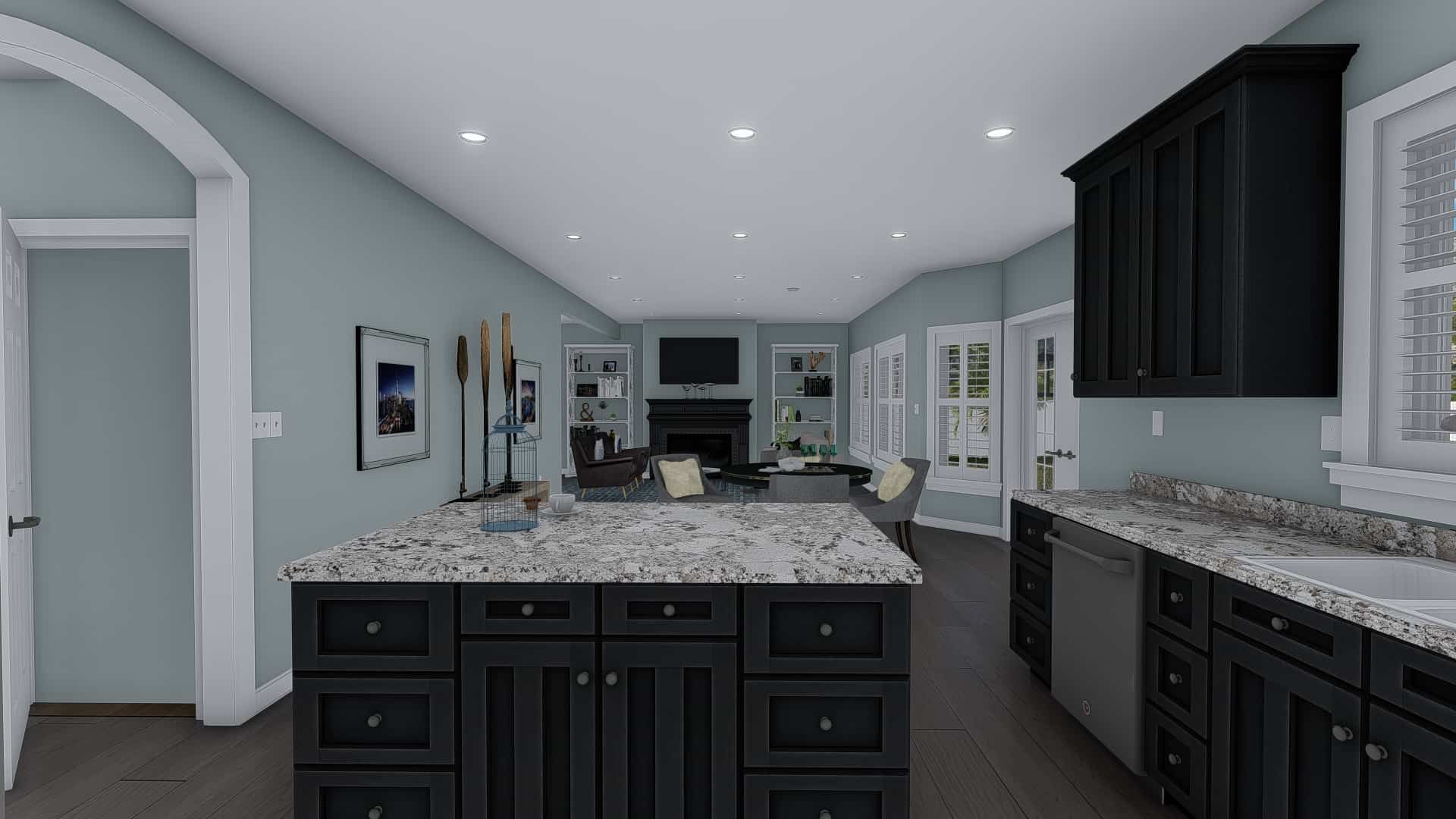 Kitchen: Kitchen Island of this 4-Bedroom,2313 Sq Ft Plan -187-1175