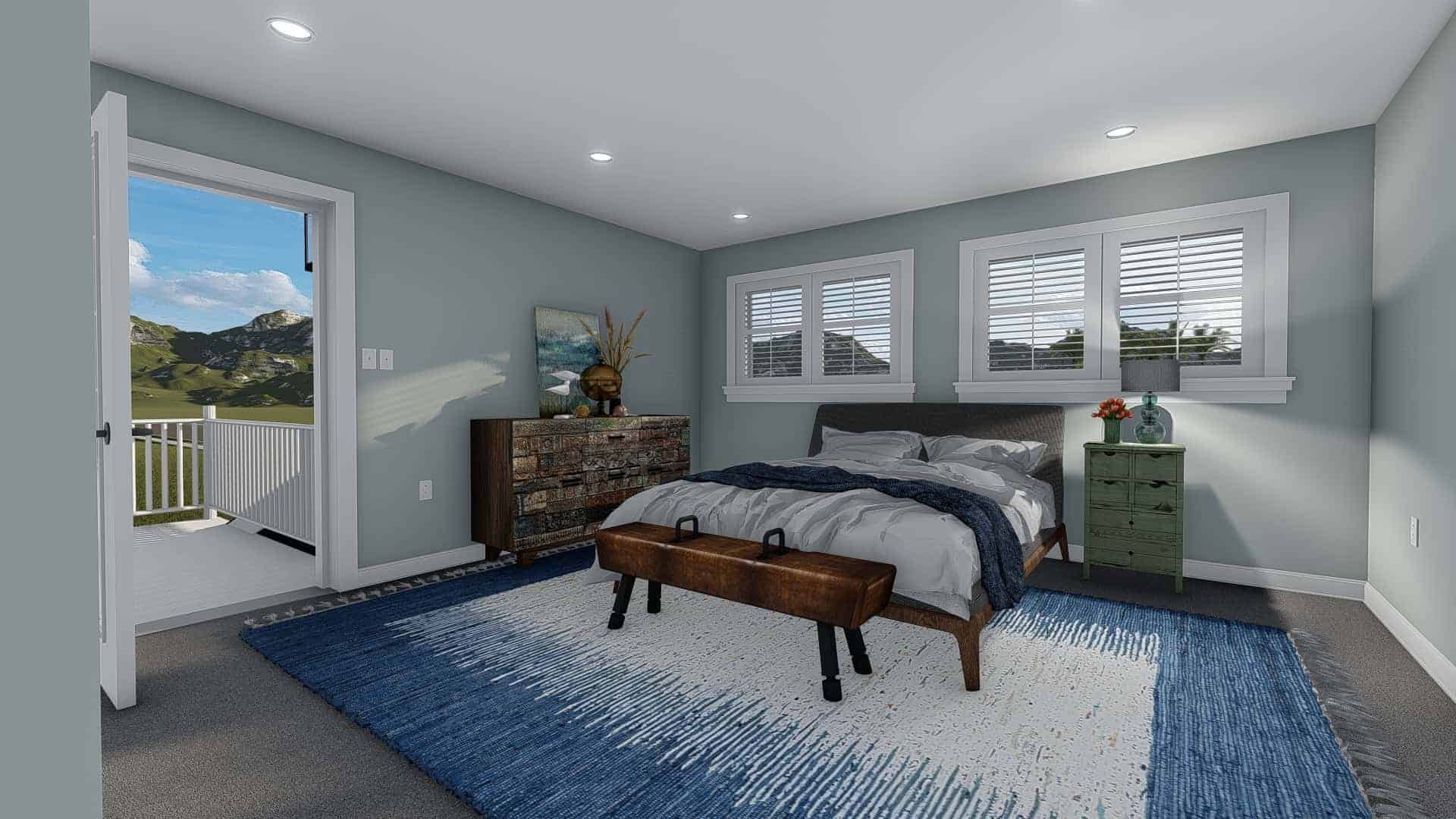 Master Bedroom of this 4-Bedroom,2313 Sq Ft Plan -187-1175