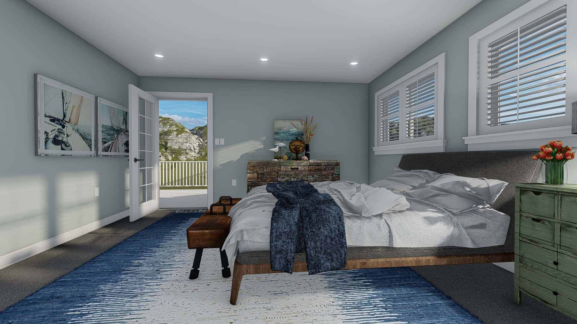Master Bedroom of this 4-Bedroom,2313 Sq Ft Plan -187-1175
