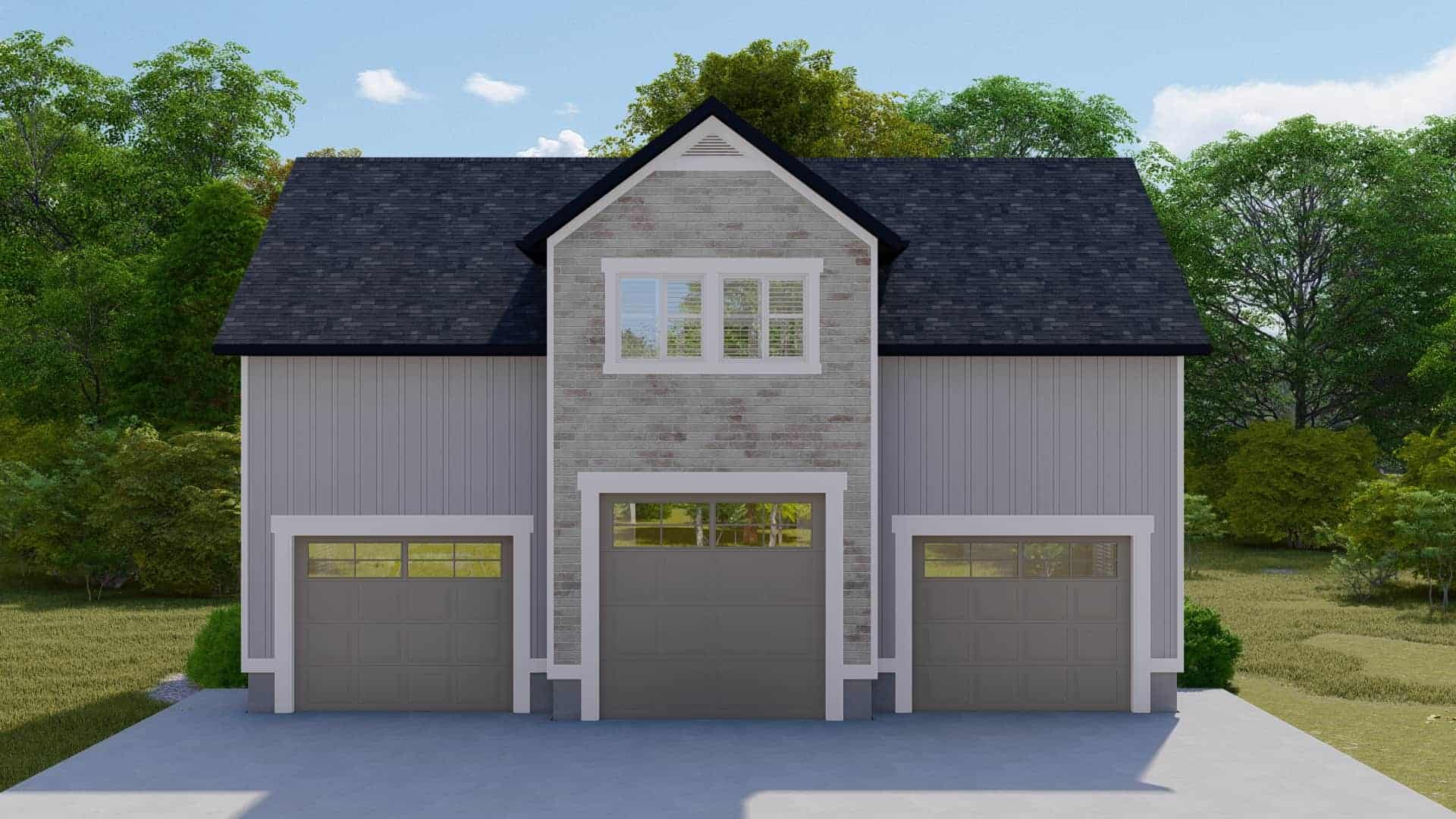 Front View of this 1-Bedroom,2296 Sq Ft Plan -187-1176