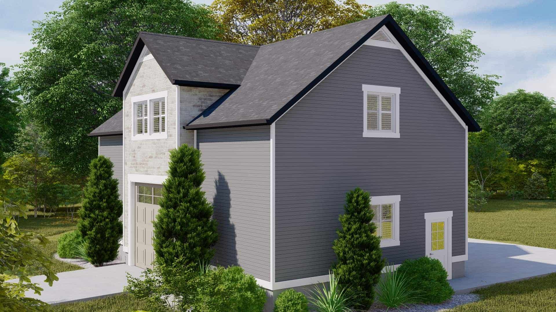 Left Side View of this 1-Bedroom,2296 Sq Ft Plan -187-1176