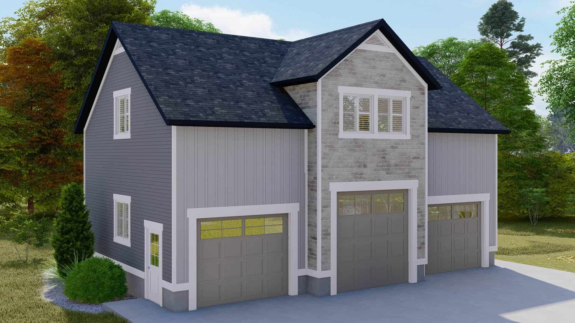 Front View of this 1-Bedroom,2296 Sq Ft Plan -187-1176