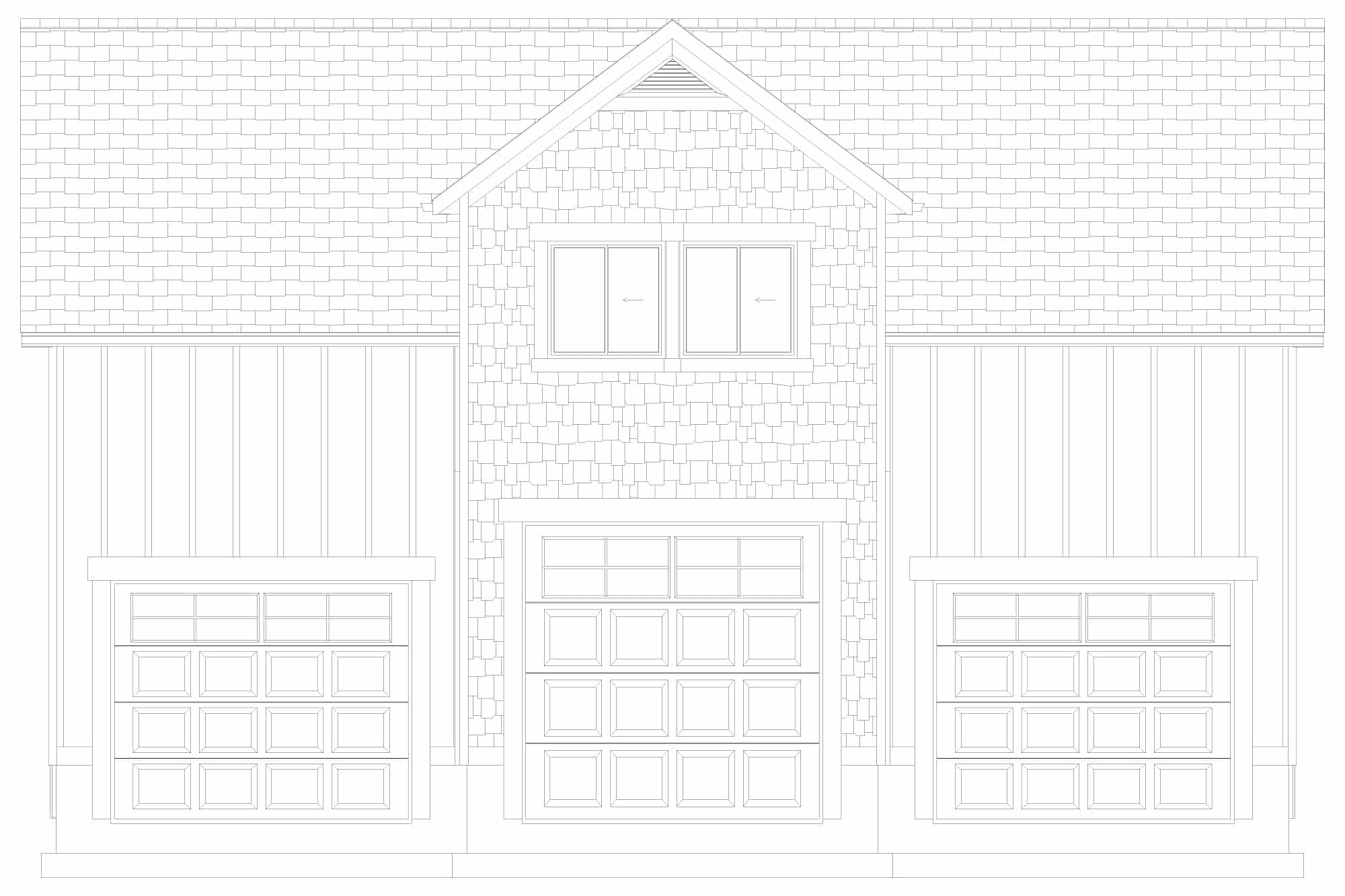 Home Plan Front Elevation of this 1-Bedroom,2296 Sq Ft Plan -187-1176