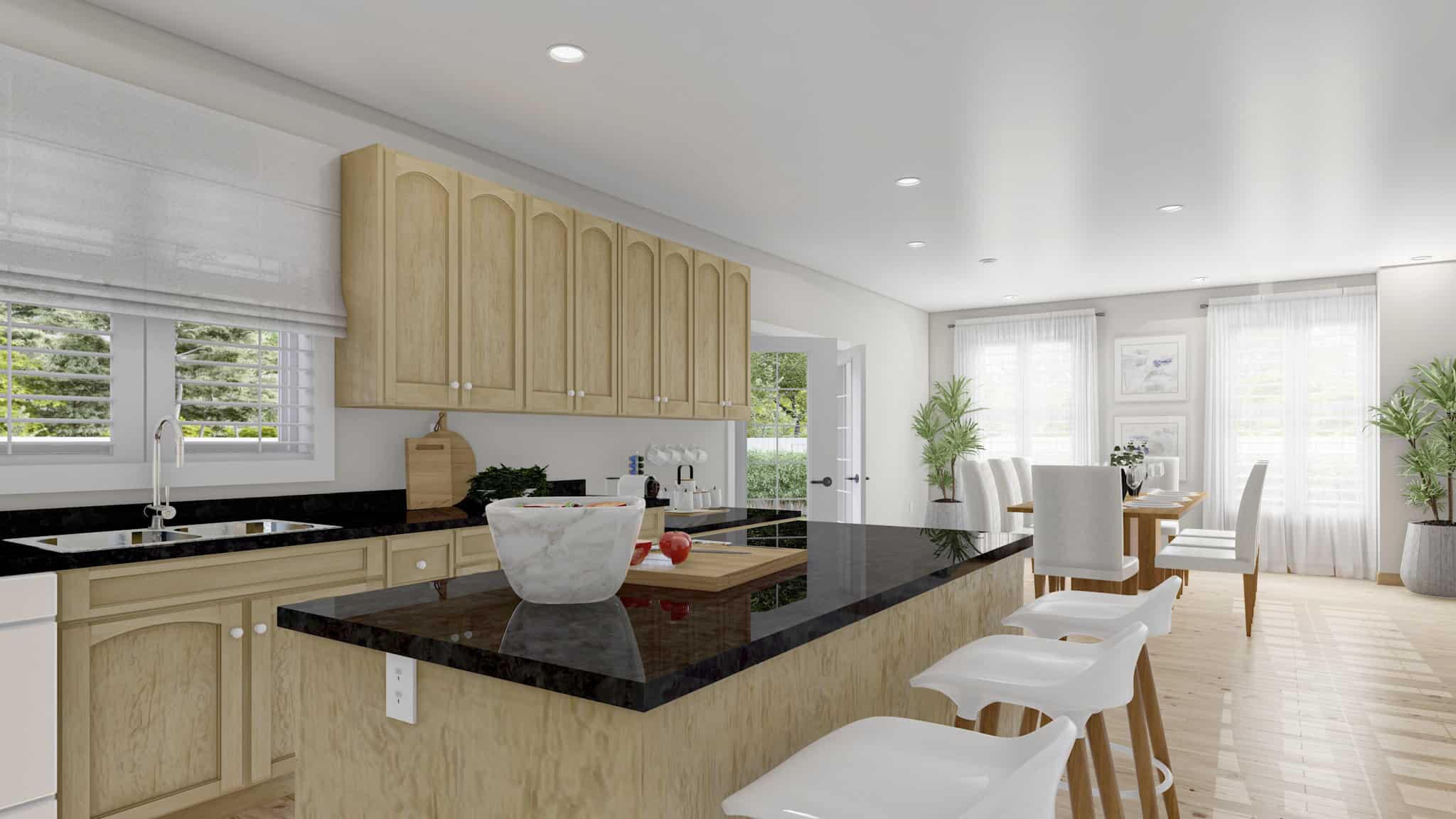 Kitchen: Kitchen Island of this 4-Bedroom,2864 Sq Ft Plan -187-1177