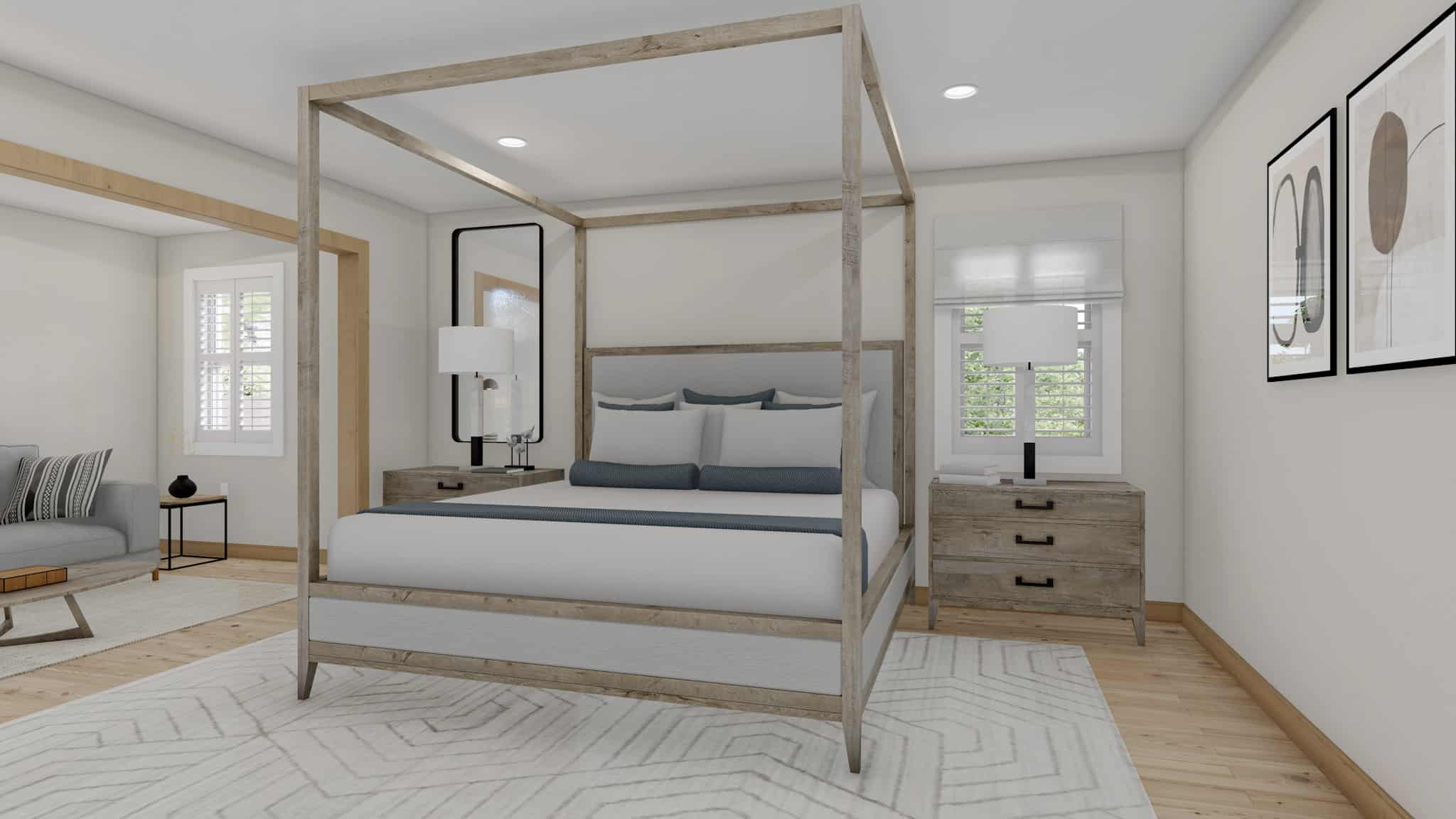 Master Bedroom of this 4-Bedroom,2864 Sq Ft Plan -187-1177