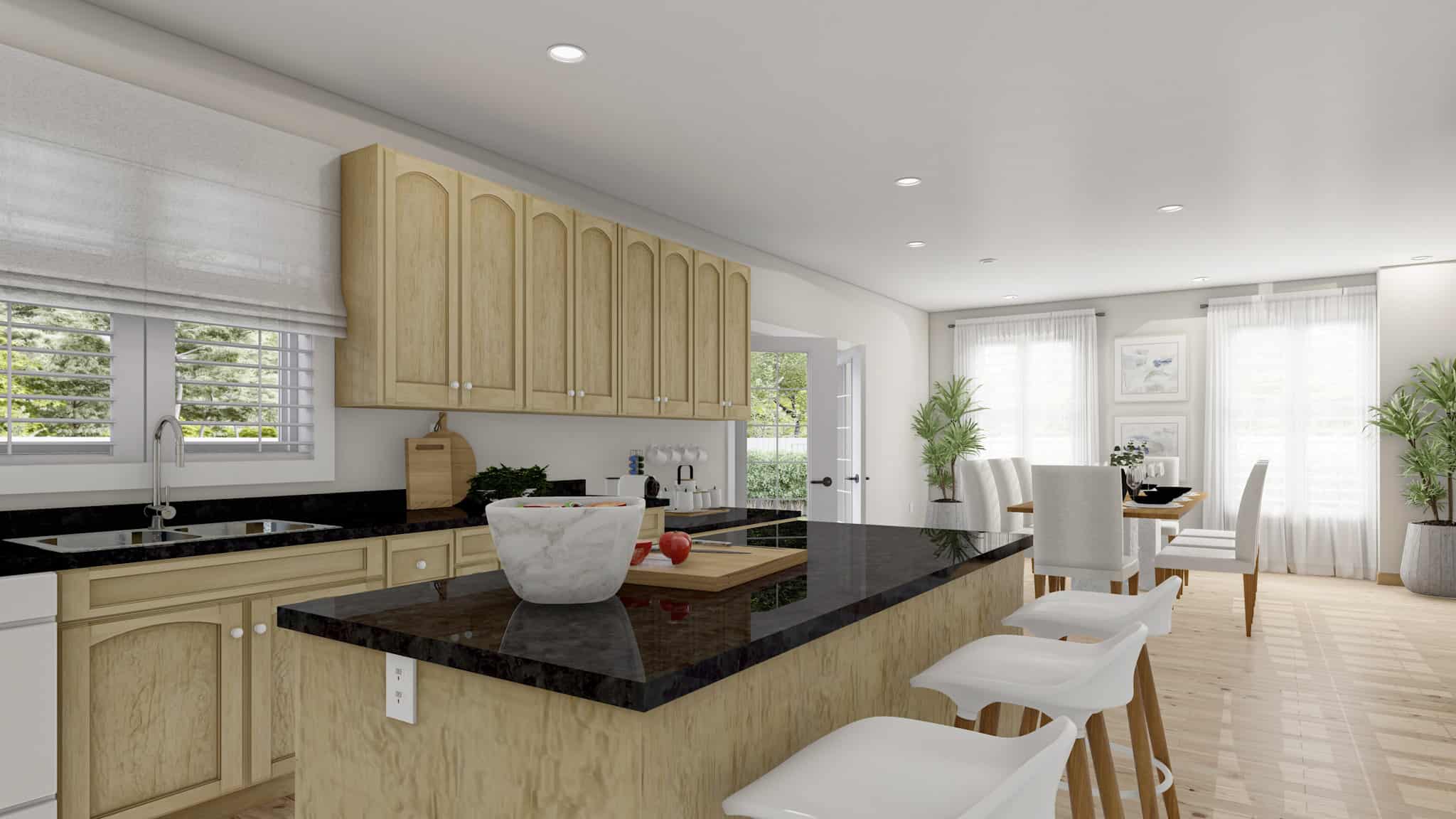 Kitchen: Kitchen Island of this 4-Bedroom,2864 Sq Ft Plan -187-1177