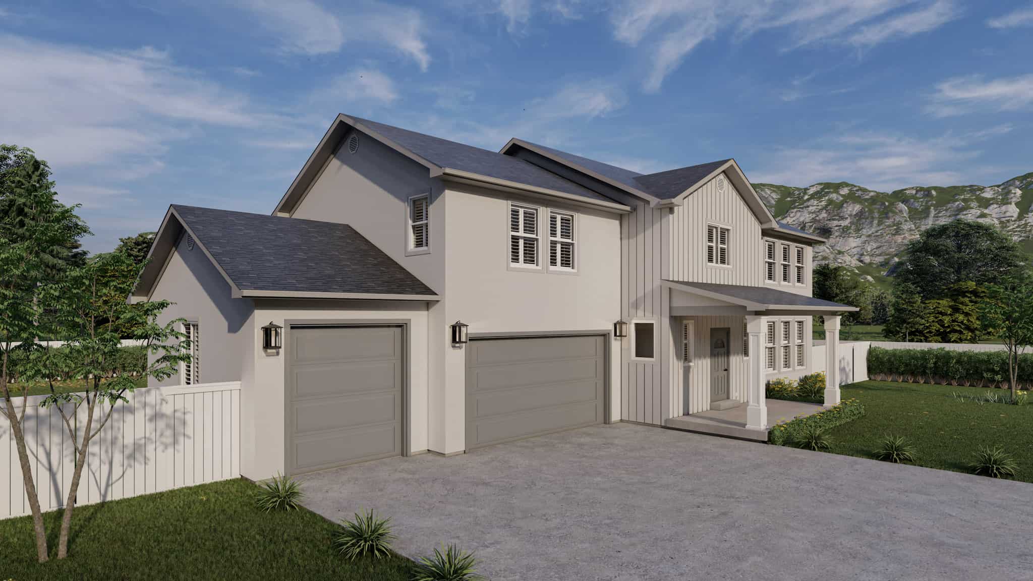 Left Side View of this 4-Bedroom,2864 Sq Ft Plan -187-1177
