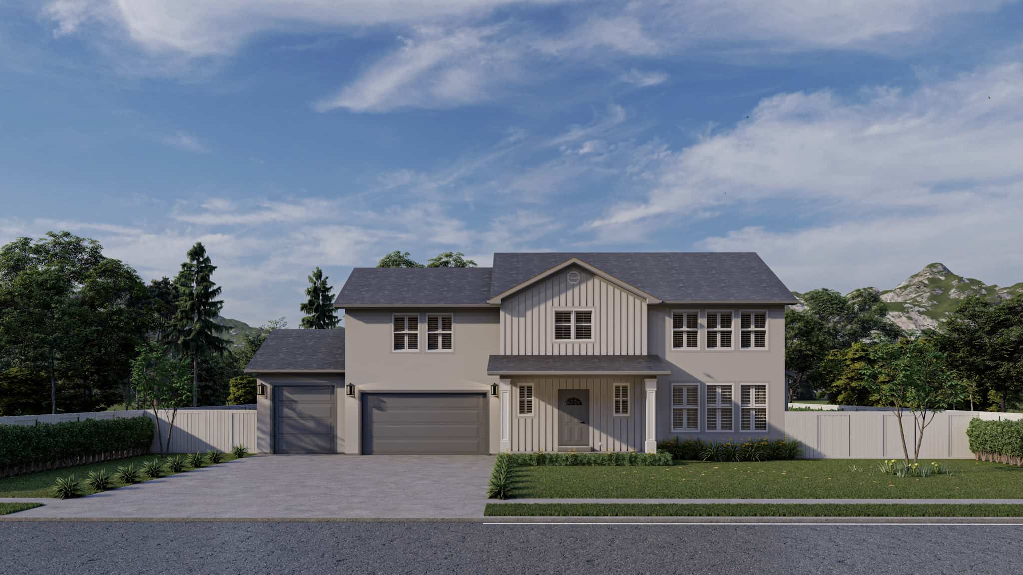 Front View of this 4-Bedroom,2864 Sq Ft Plan -187-1177