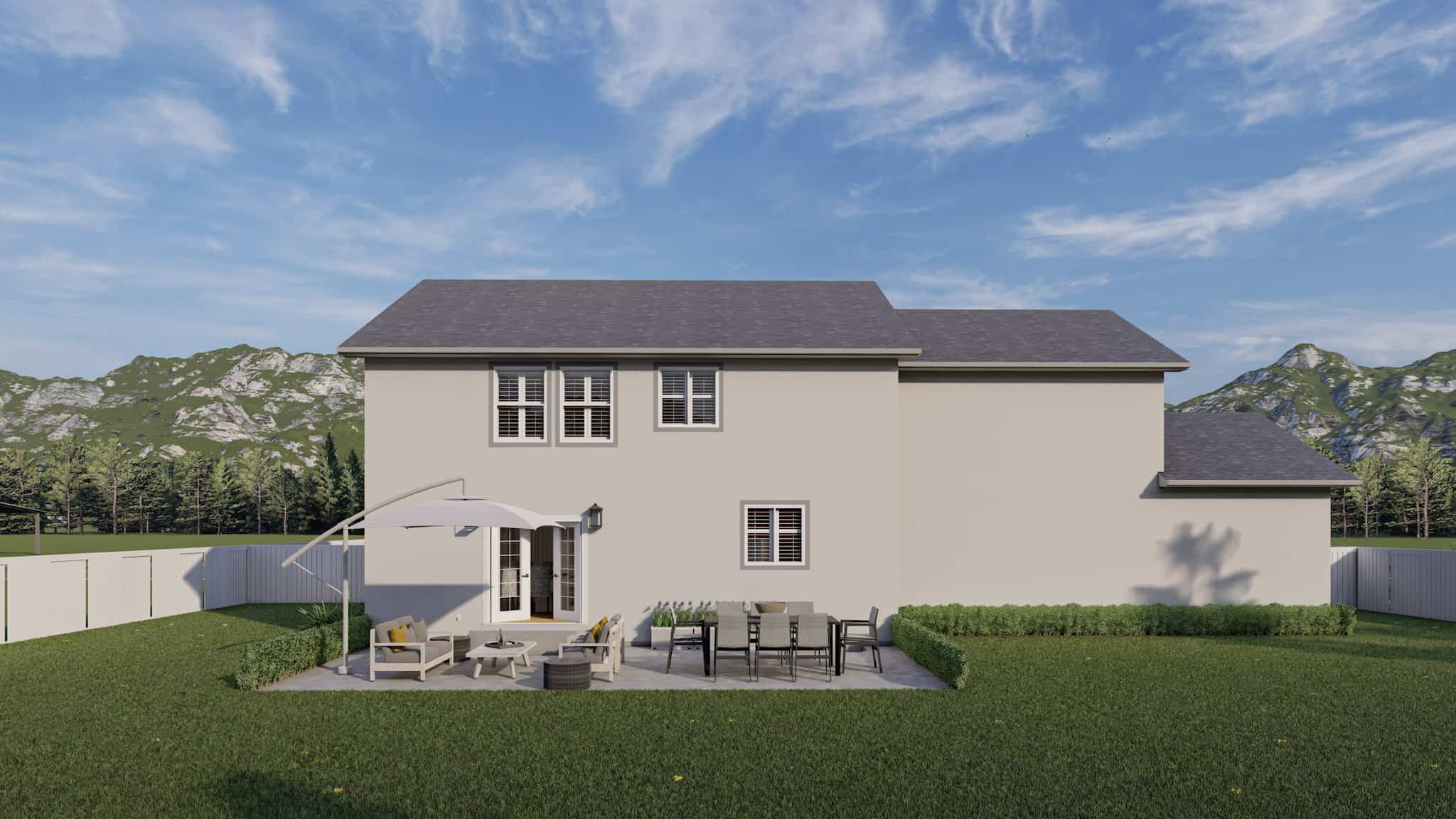 Patio of this 4-Bedroom,2864 Sq Ft Plan -187-1177