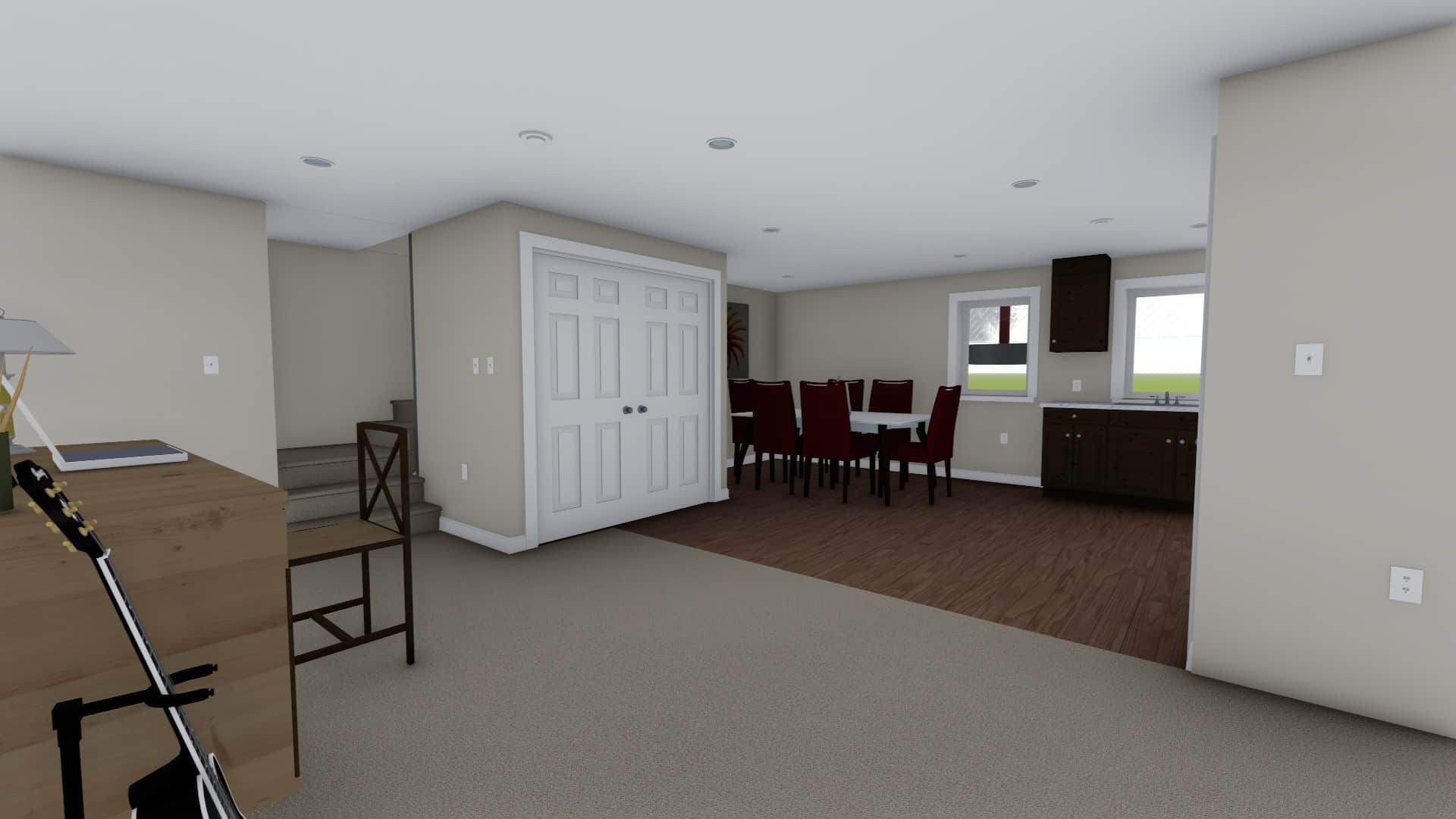 Dining Room of this 3-Bedroom,943 Sq Ft Plan -187-1178