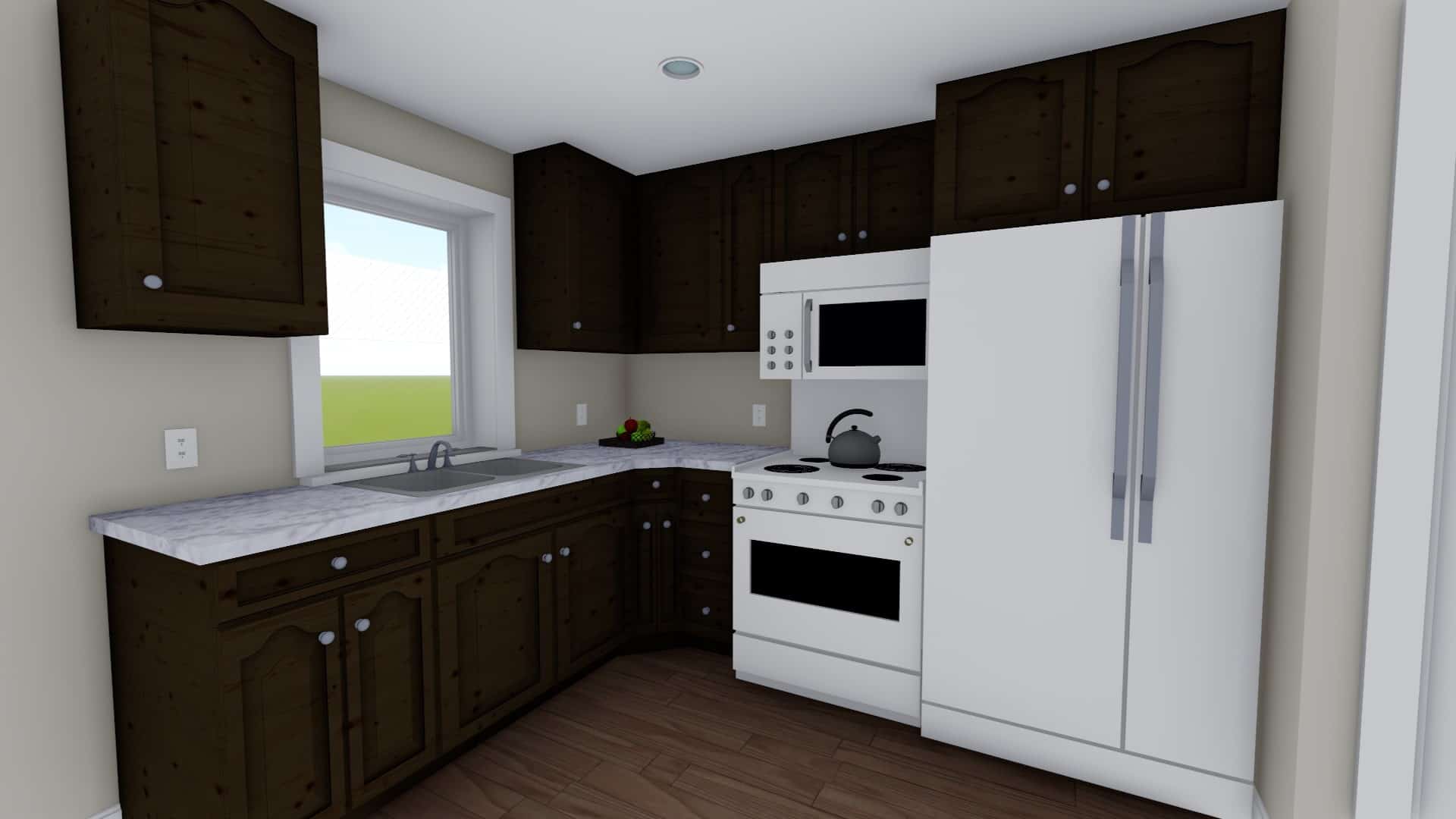 Kitchen of this 3-Bedroom,943 Sq Ft Plan -187-1178