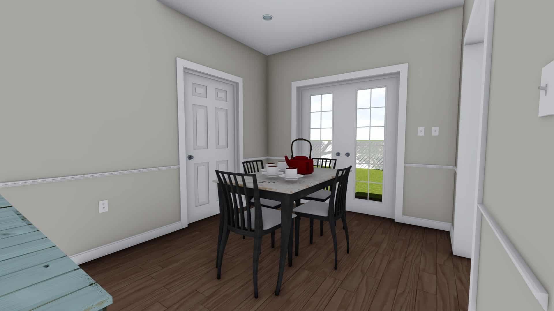 Dining Room of this 3-Bedroom,943 Sq Ft Plan -187-1178