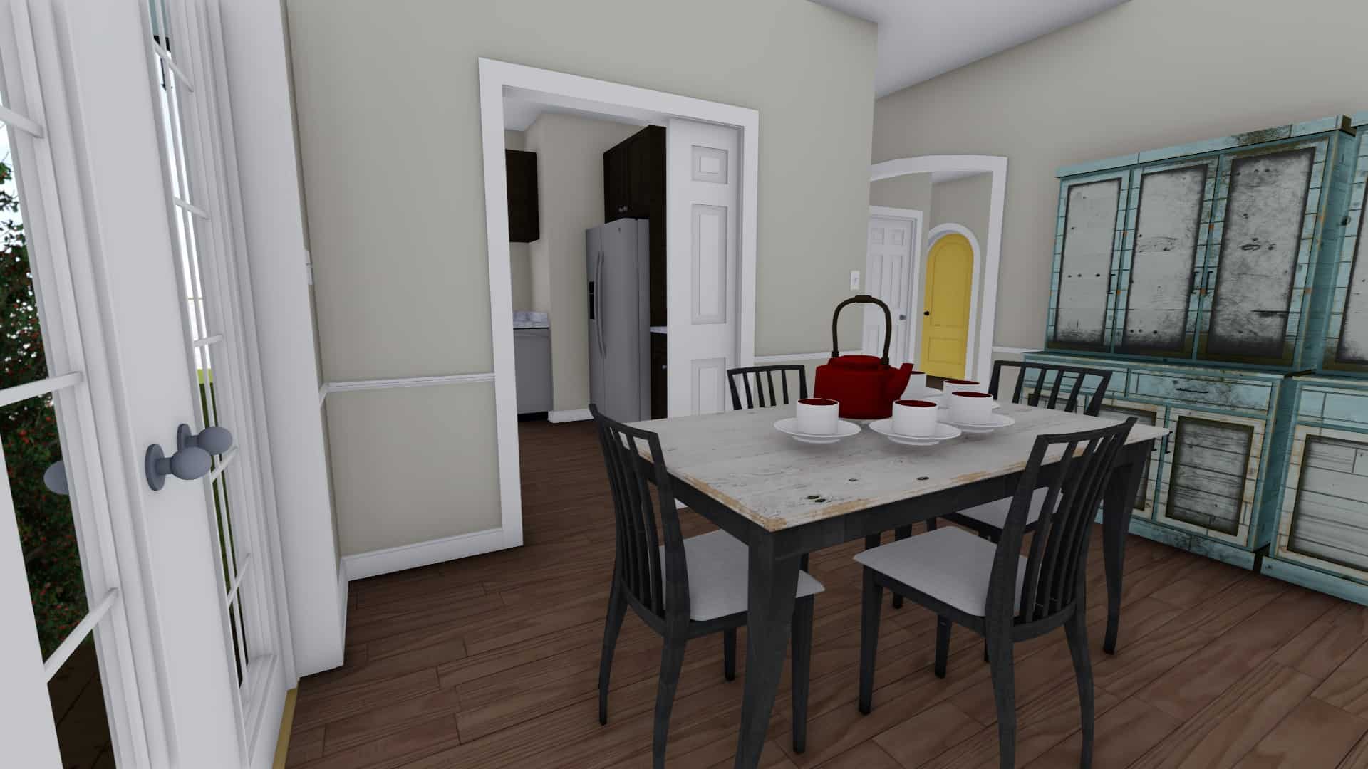 Dining Room of this 3-Bedroom,943 Sq Ft Plan -187-1178