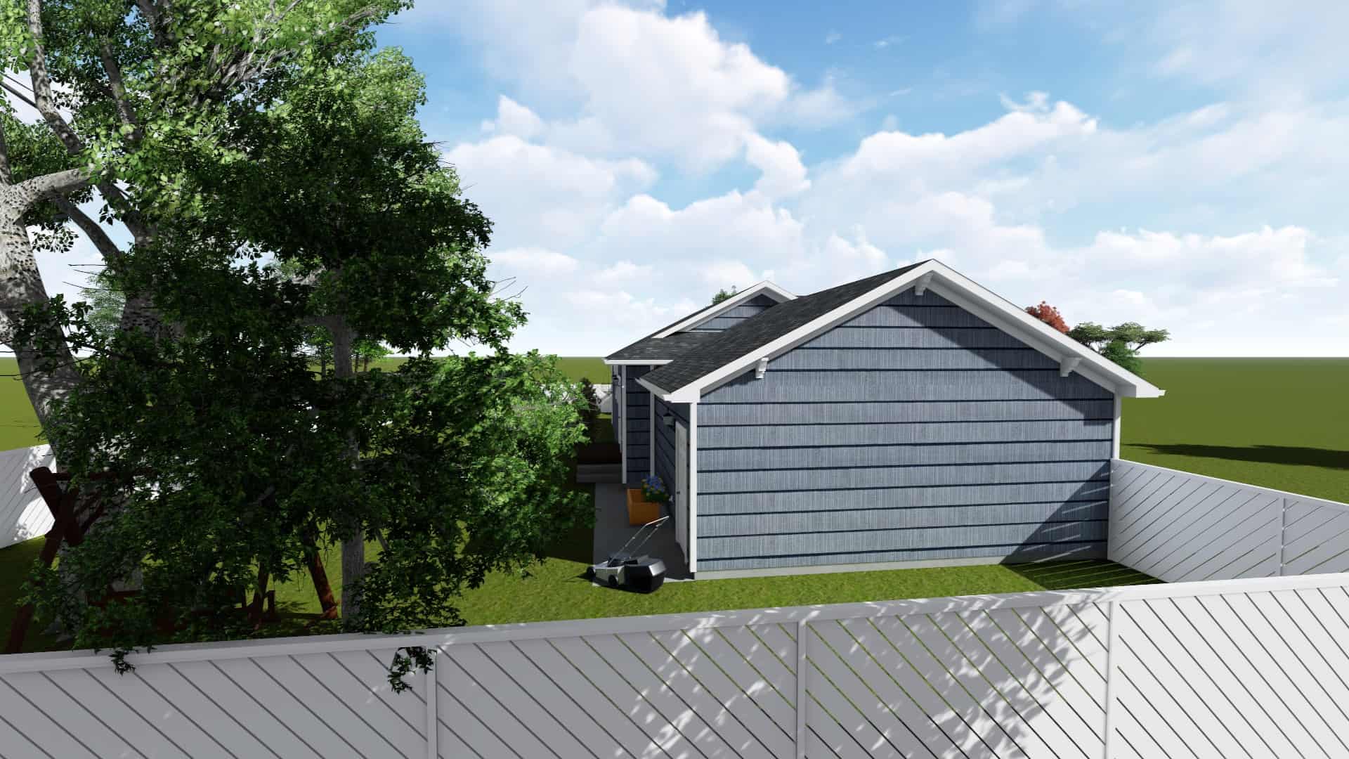 Left Side View of this 3-Bedroom,943 Sq Ft Plan -187-1178