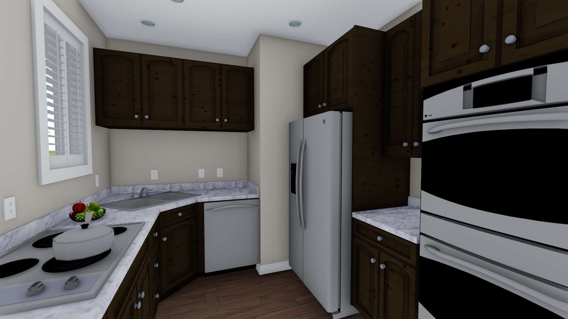 Kitchen of this 3-Bedroom,943 Sq Ft Plan -187-1178