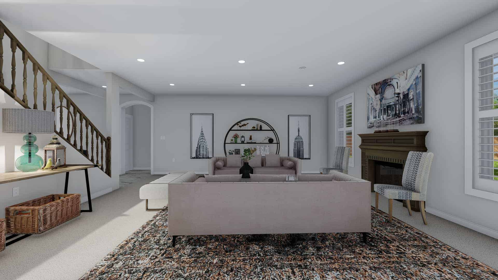 Family Room of this 5-Bedroom,3859 Sq Ft Plan -187-1179