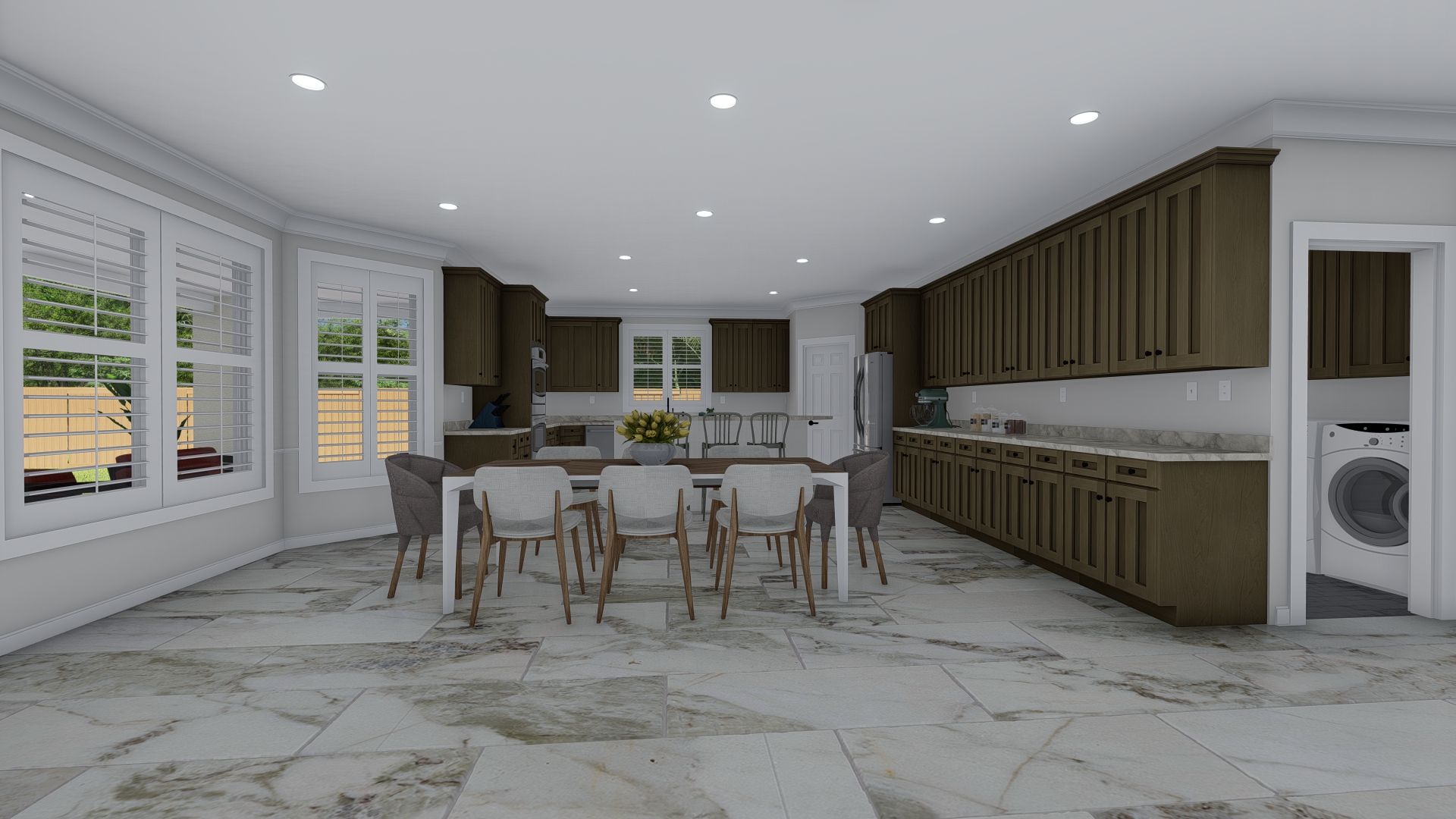Dining Room of this 5-Bedroom,3859 Sq Ft Plan -187-1179