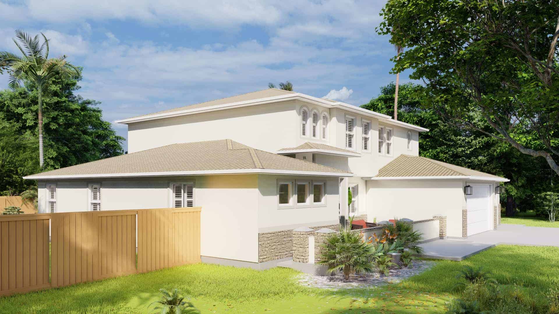 Left Side View of this 5-Bedroom,3859 Sq Ft Plan -187-1179
