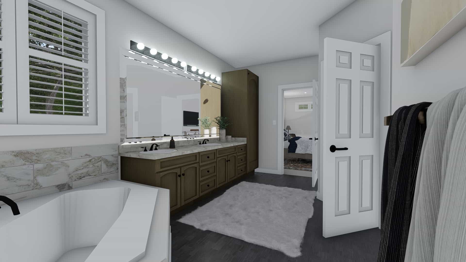Master Bathroom of this 5-Bedroom,3859 Sq Ft Plan -187-1179