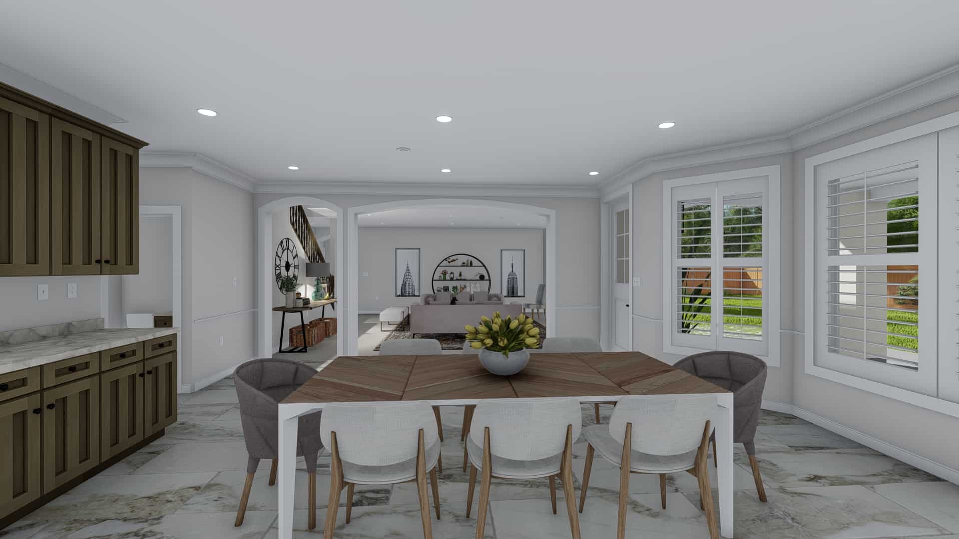Dining Room of this 5-Bedroom,3859 Sq Ft Plan -187-1179