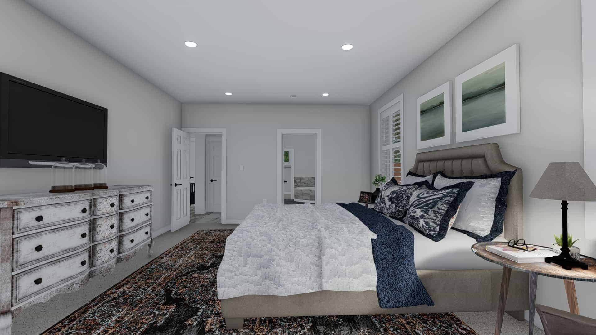 Master Bedroom of this 5-Bedroom,3859 Sq Ft Plan -187-1179