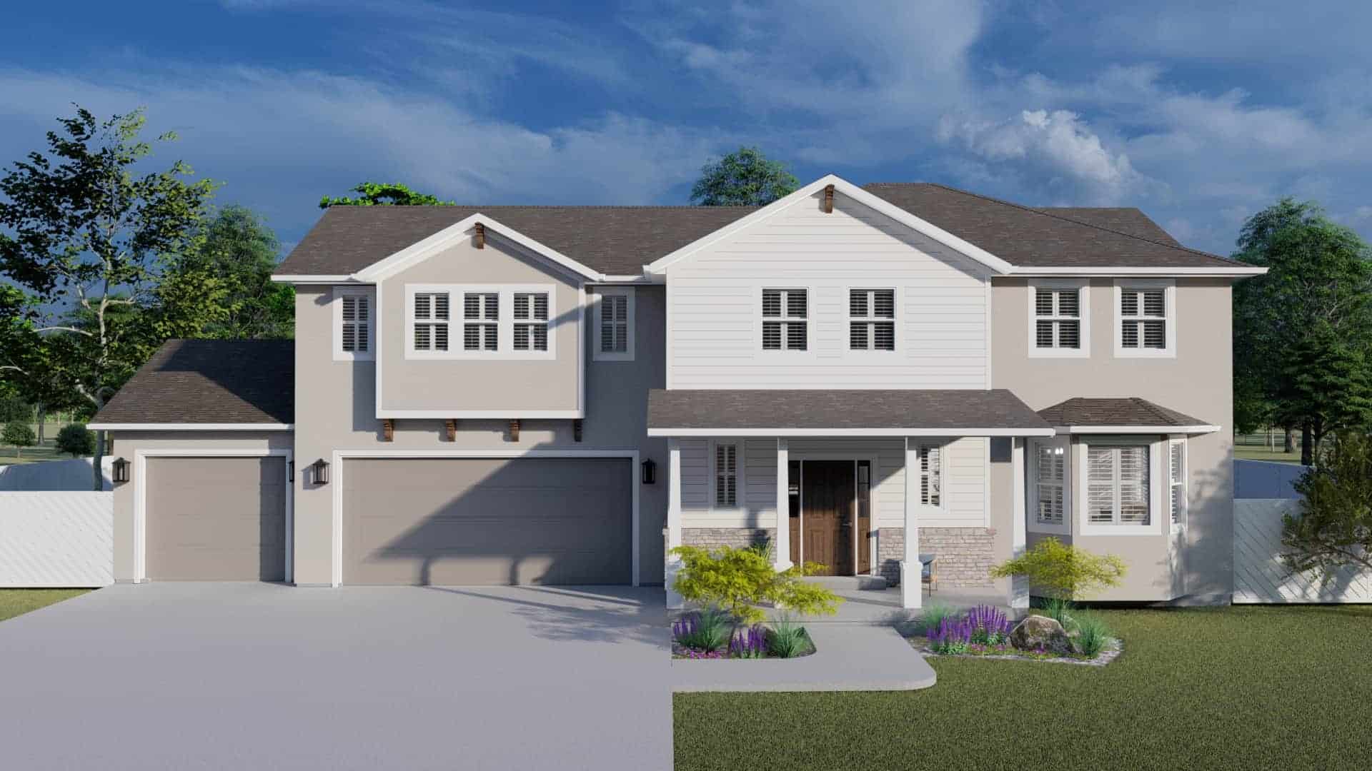 Front View of this 5-Bedroom,2483 Sq Ft Plan -187-1180