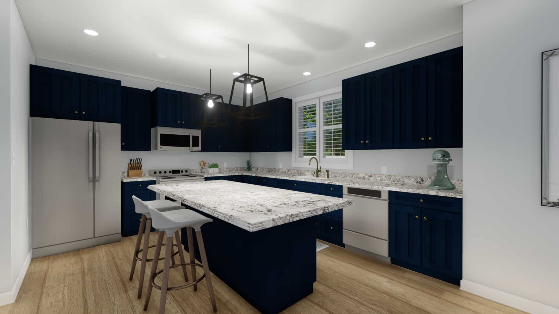 Kitchen: Kitchen Island of this 5-Bedroom,2483 Sq Ft Plan -187-1180