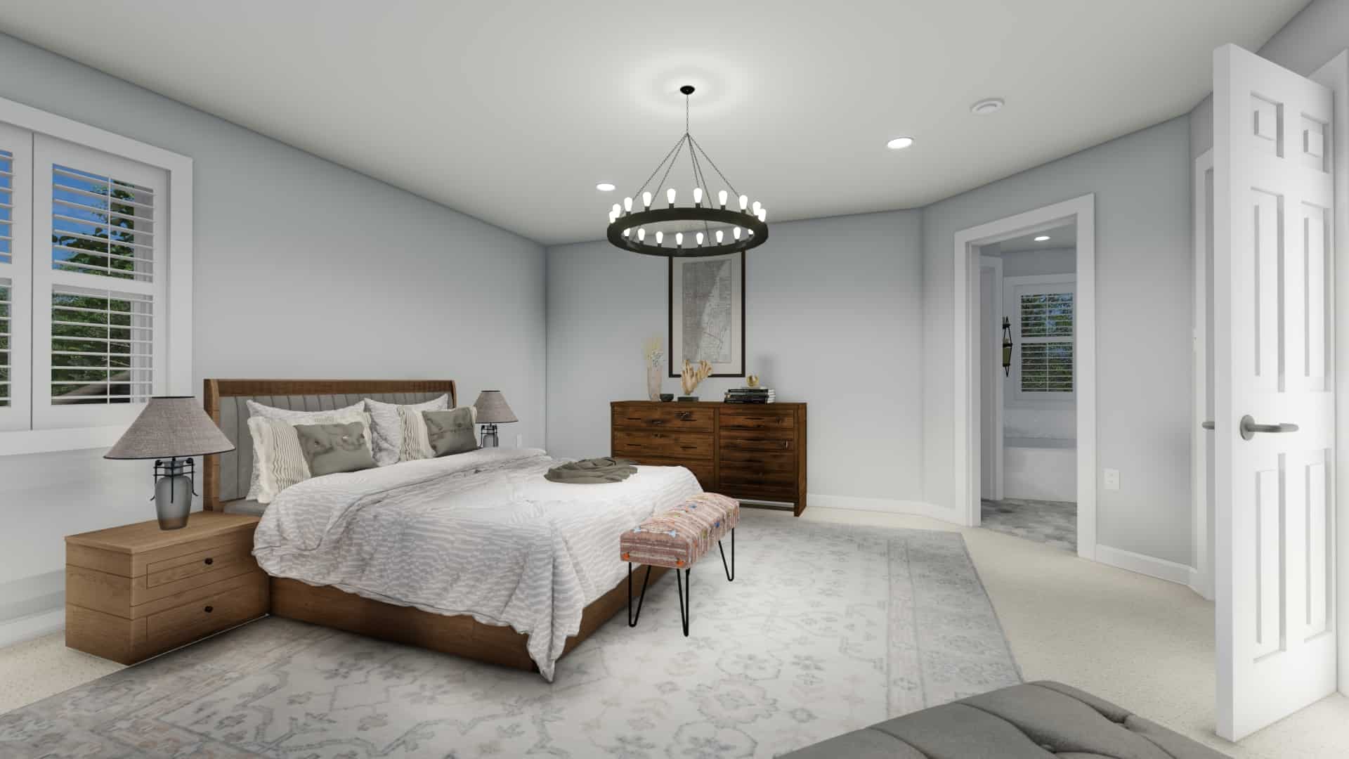 Master Bedroom of this 5-Bedroom,2483 Sq Ft Plan -187-1180