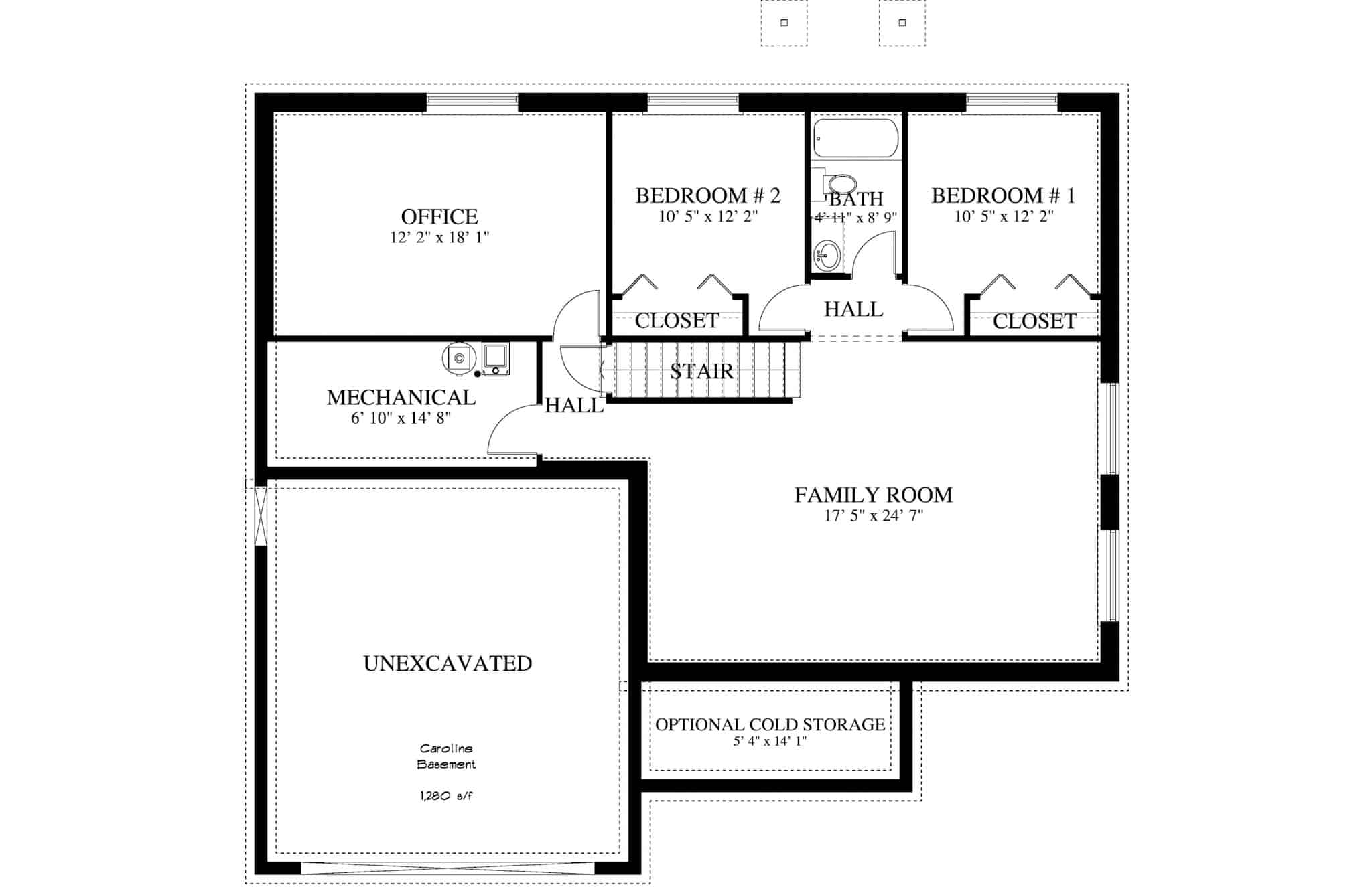 Basement of French Plan #187-1182