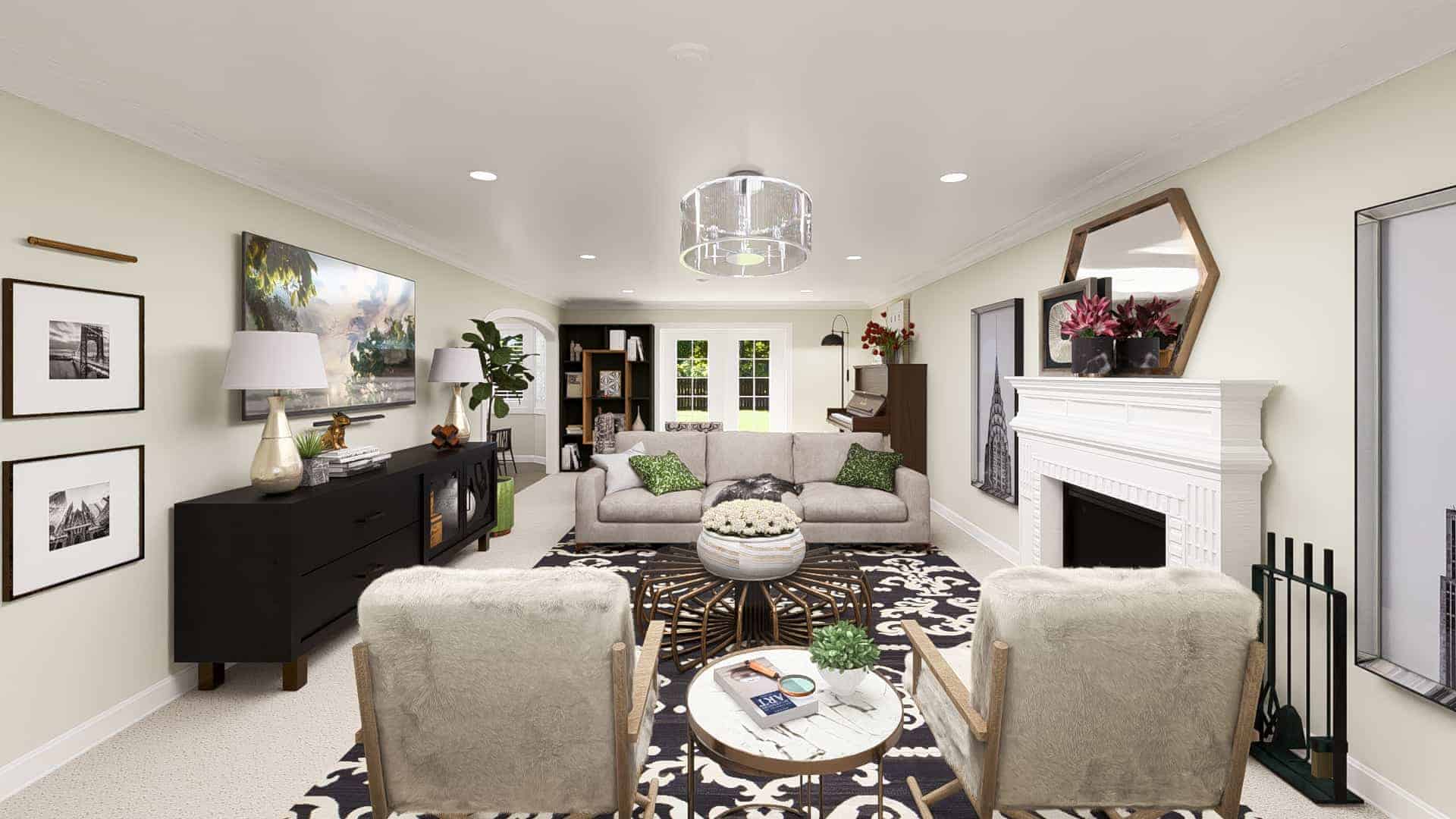 Family Room of this 4-Bedroom,2010 Sq Ft Plan -187-1183