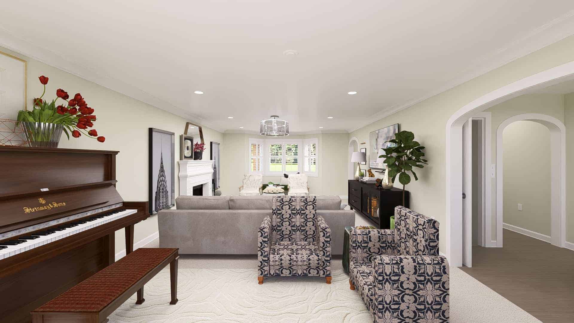 Family Room of this 4-Bedroom,2010 Sq Ft Plan -187-1183