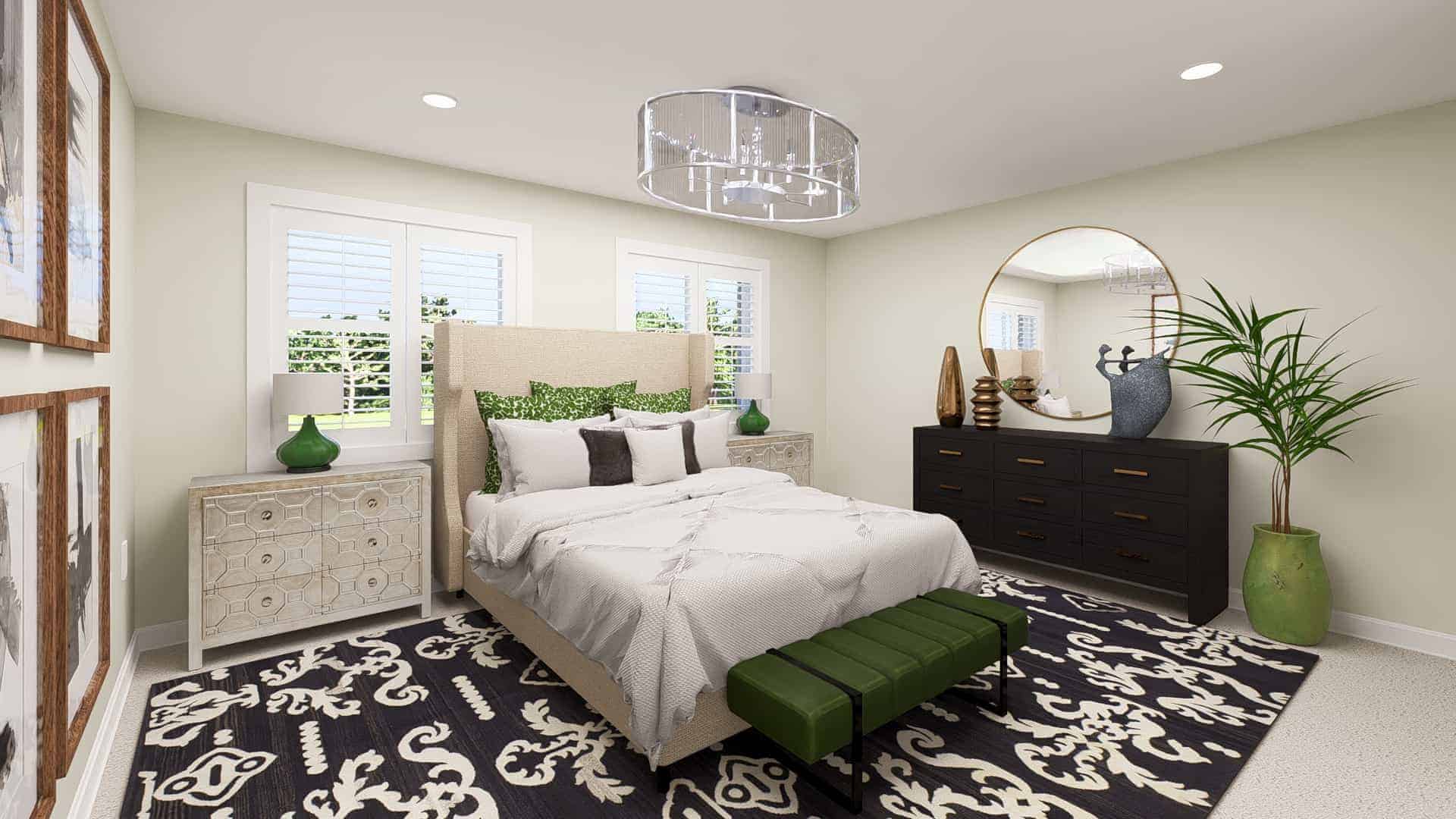 Master Bedroom of this 4-Bedroom,2010 Sq Ft Plan -187-1183