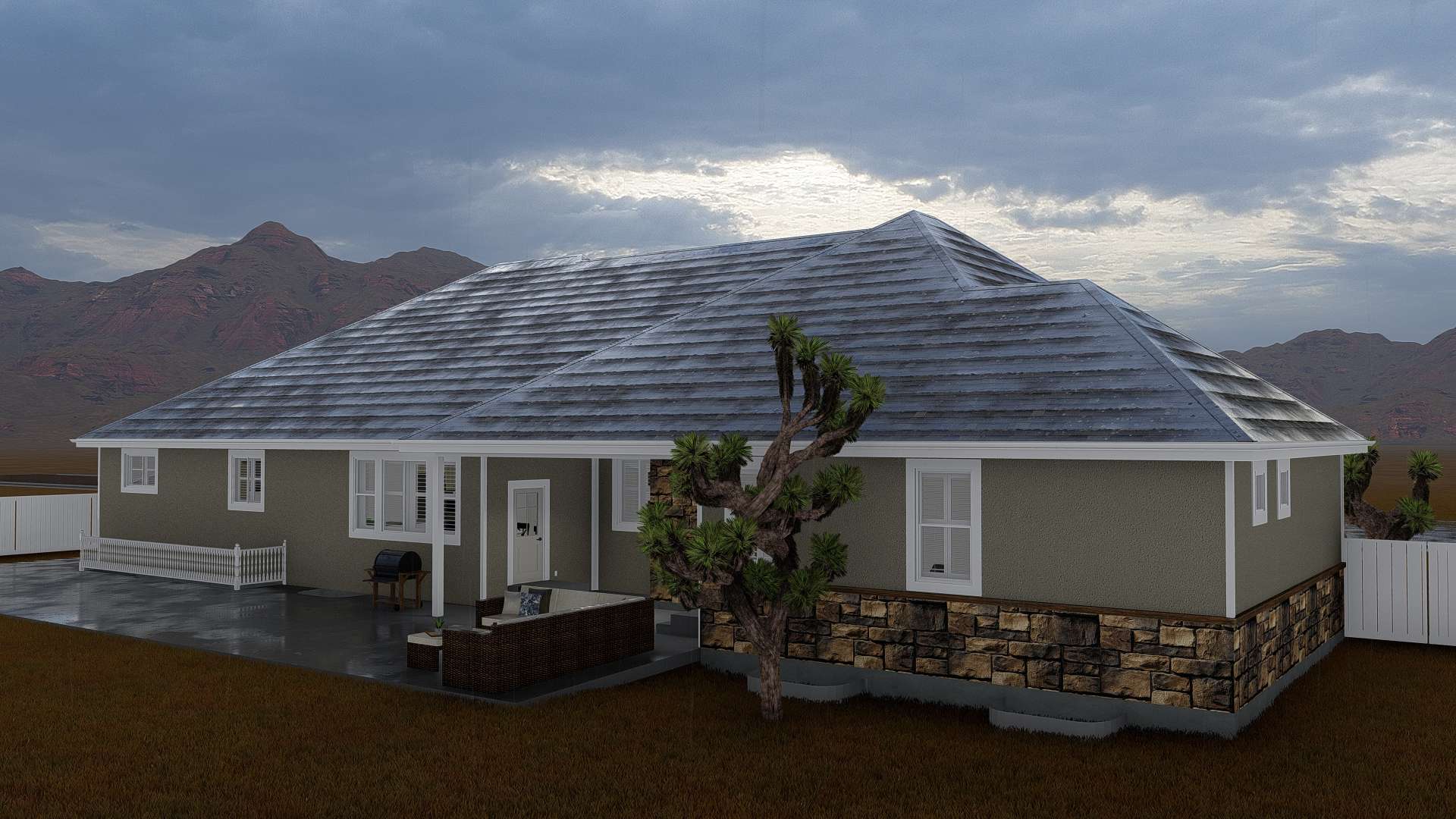 Rear View of this 7-Bedroom,4744 Sq Ft Plan -187-1184