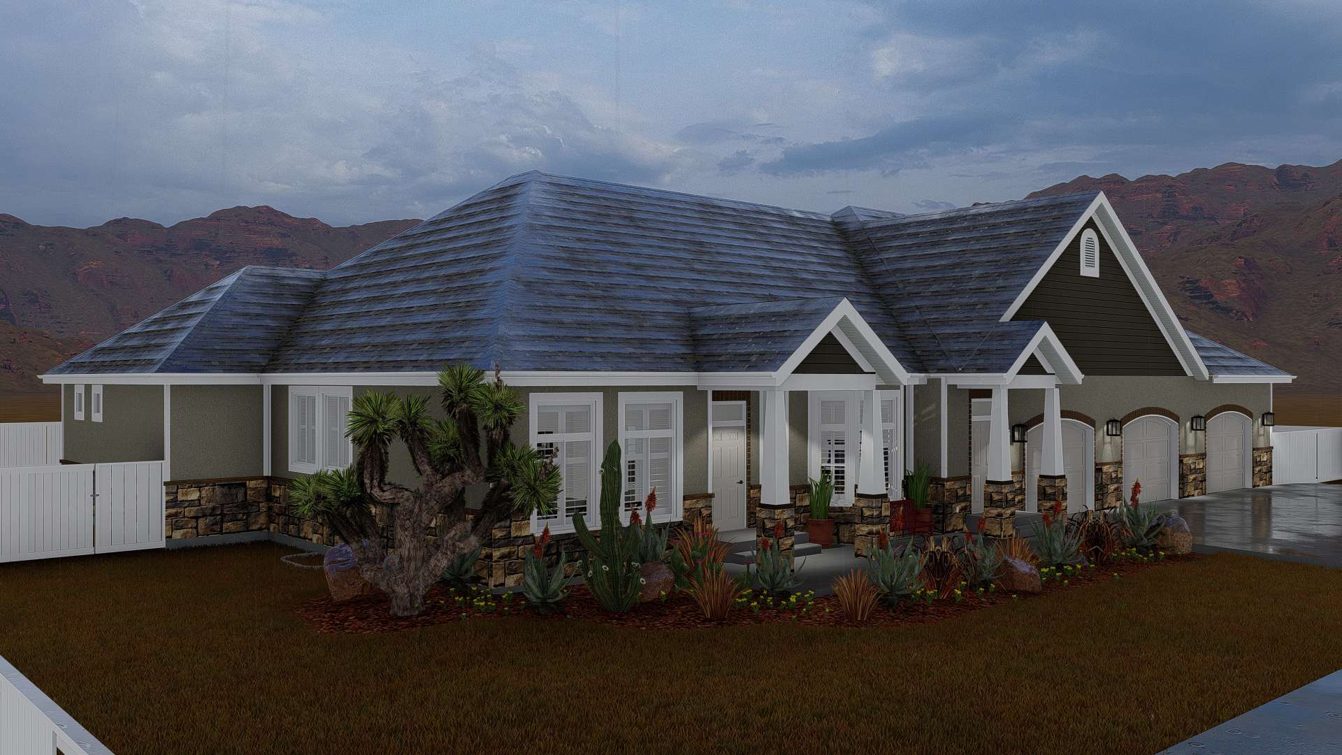 Left Side View of this 7-Bedroom,4744 Sq Ft Plan -187-1184