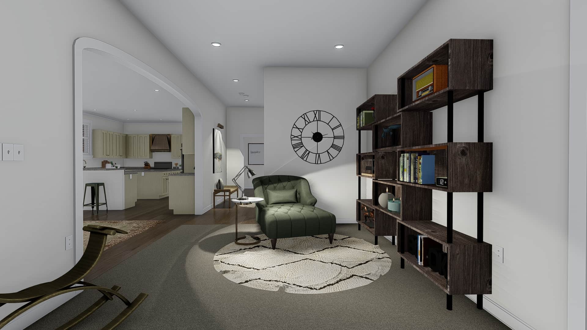 Home Office of this 7-Bedroom,4744 Sq Ft Plan -187-1184