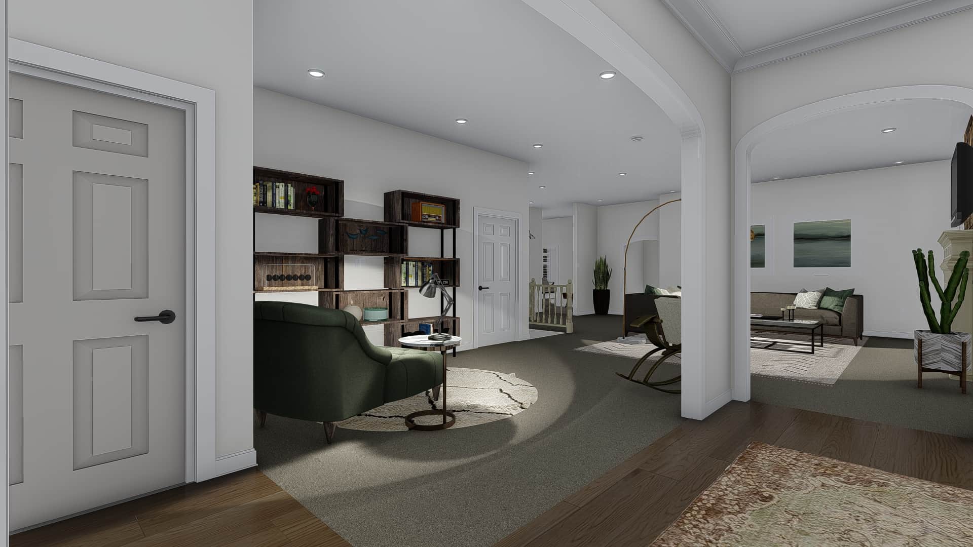 Home Office of this 7-Bedroom,4744 Sq Ft Plan -187-1184