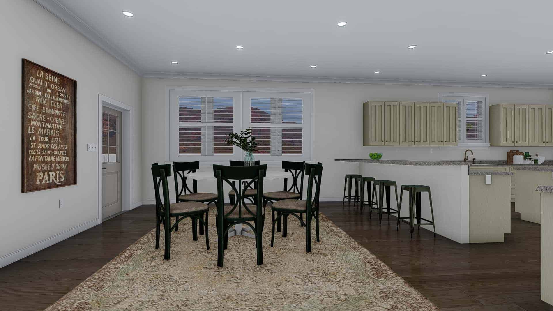 Dining Room of this 7-Bedroom,4744 Sq Ft Plan -187-1184