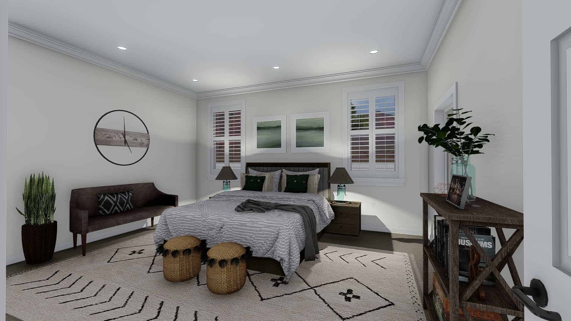 Master Bedroom of this 7-Bedroom,4744 Sq Ft Plan -187-1184