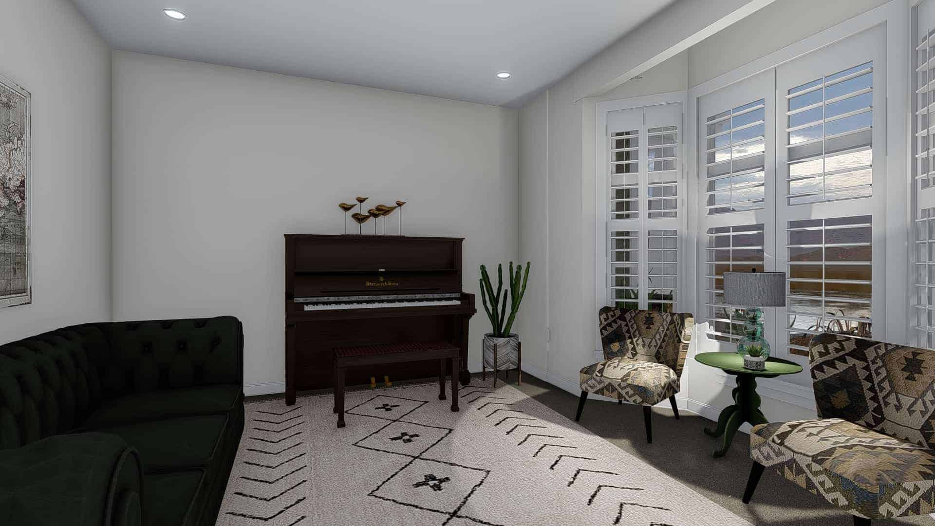 Living Room of this 7-Bedroom,4744 Sq Ft Plan -187-1184