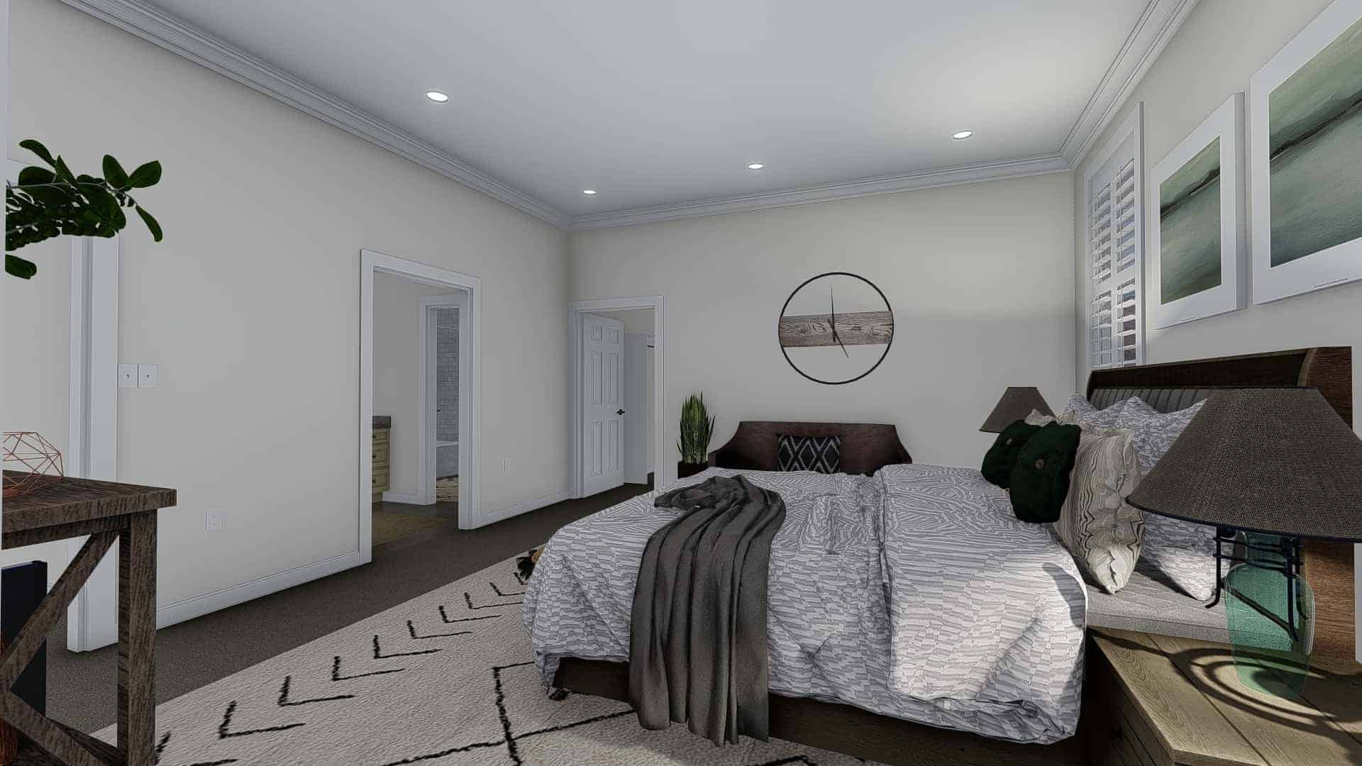 Master Bedroom of this 7-Bedroom,4744 Sq Ft Plan -187-1184