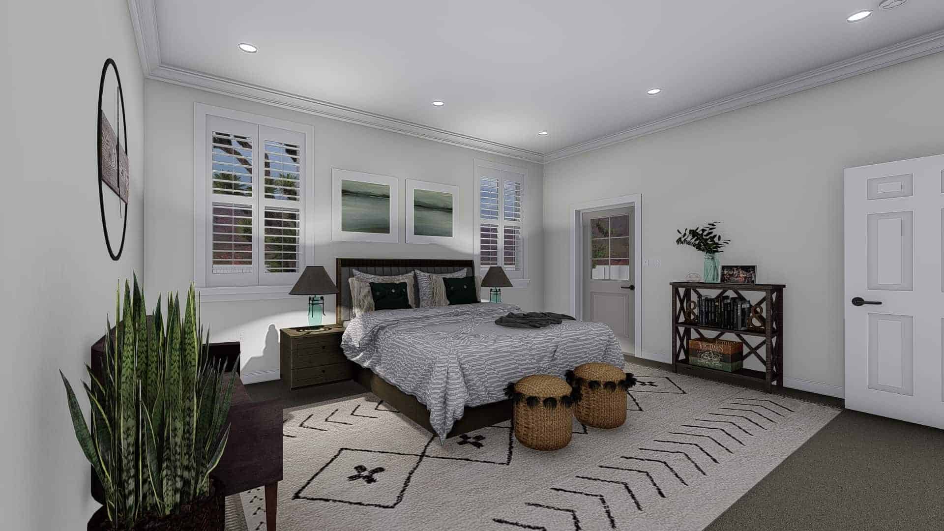 Master Bedroom of this 7-Bedroom,4744 Sq Ft Plan -187-1184